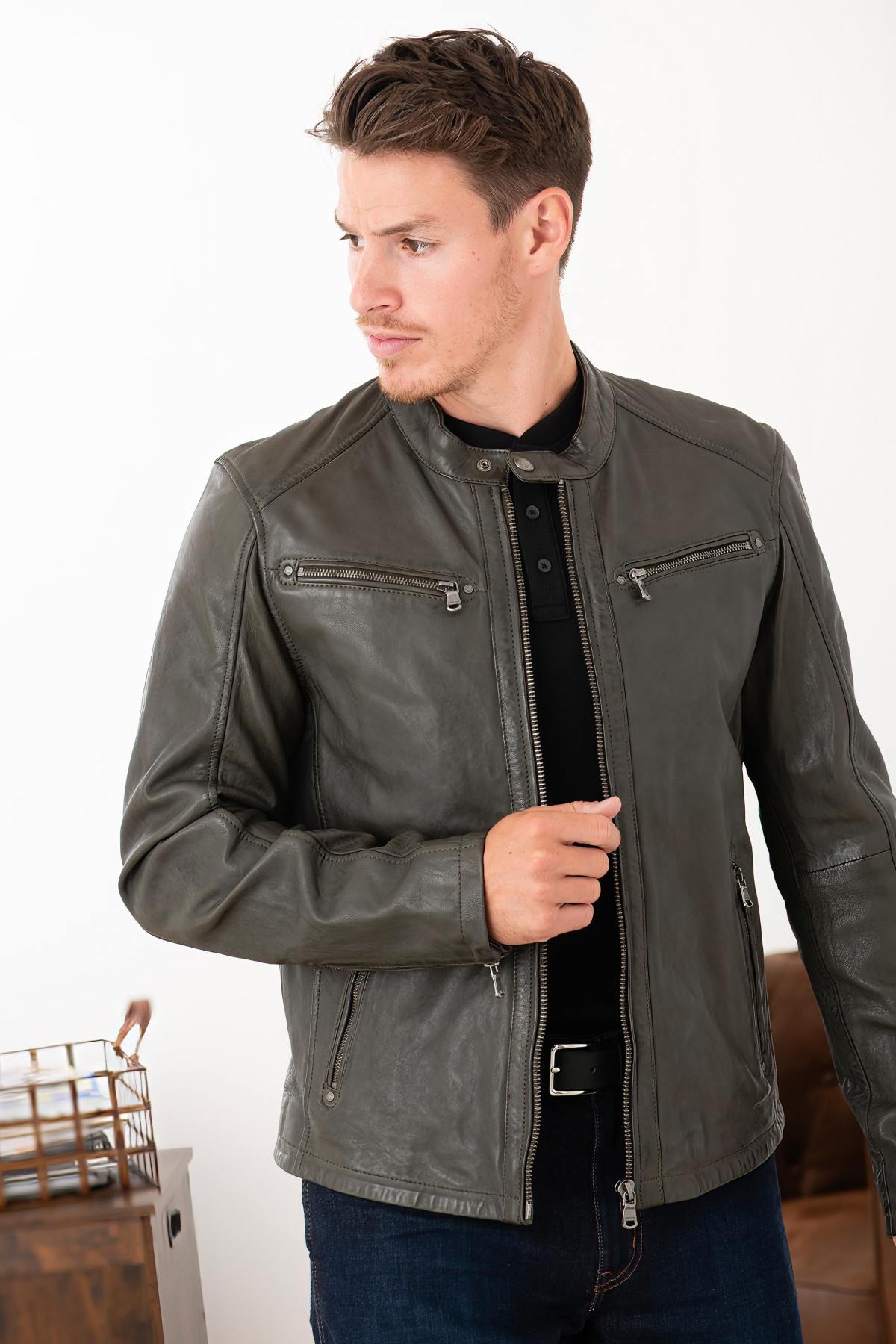 Giacche Uomo Daytona GAFINO LAMB VITA KHAKI — vista 1