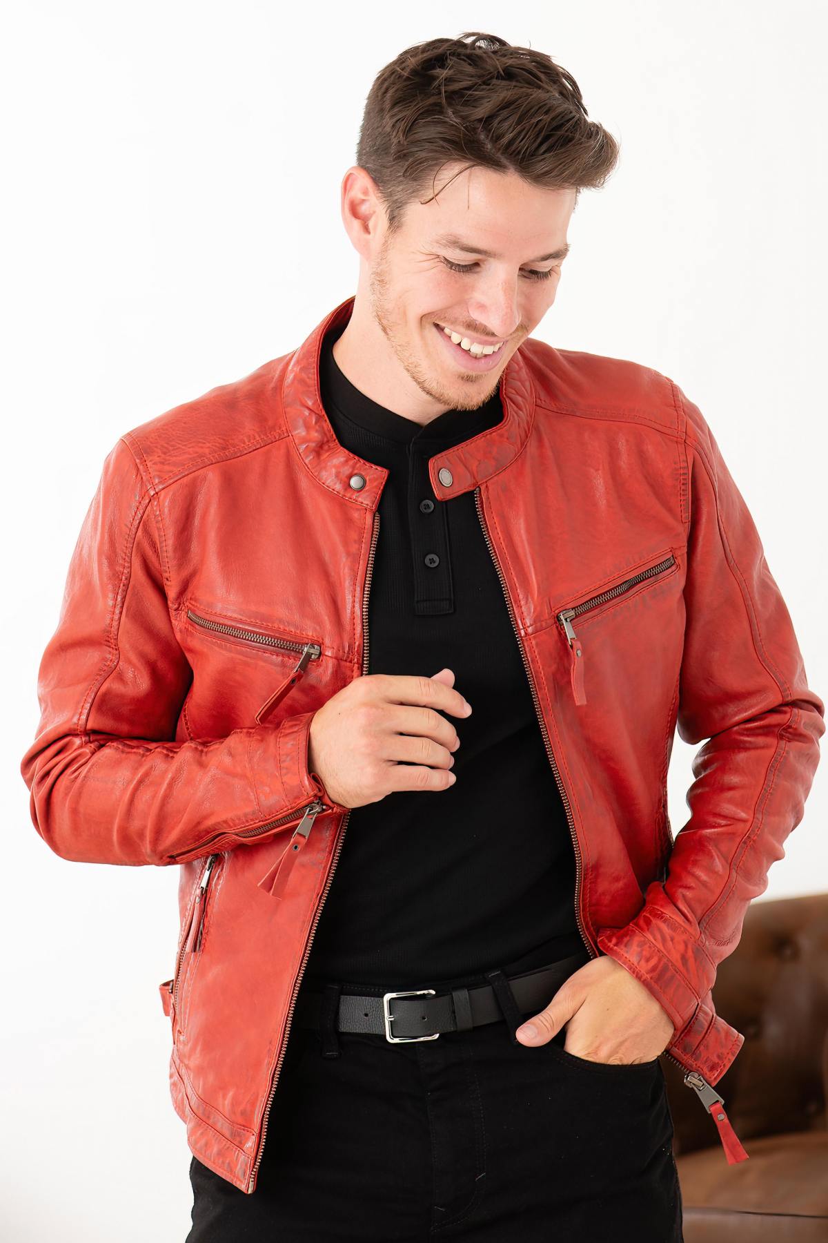Herren Jacke Cityzen KANSAS RED — Ansicht 3