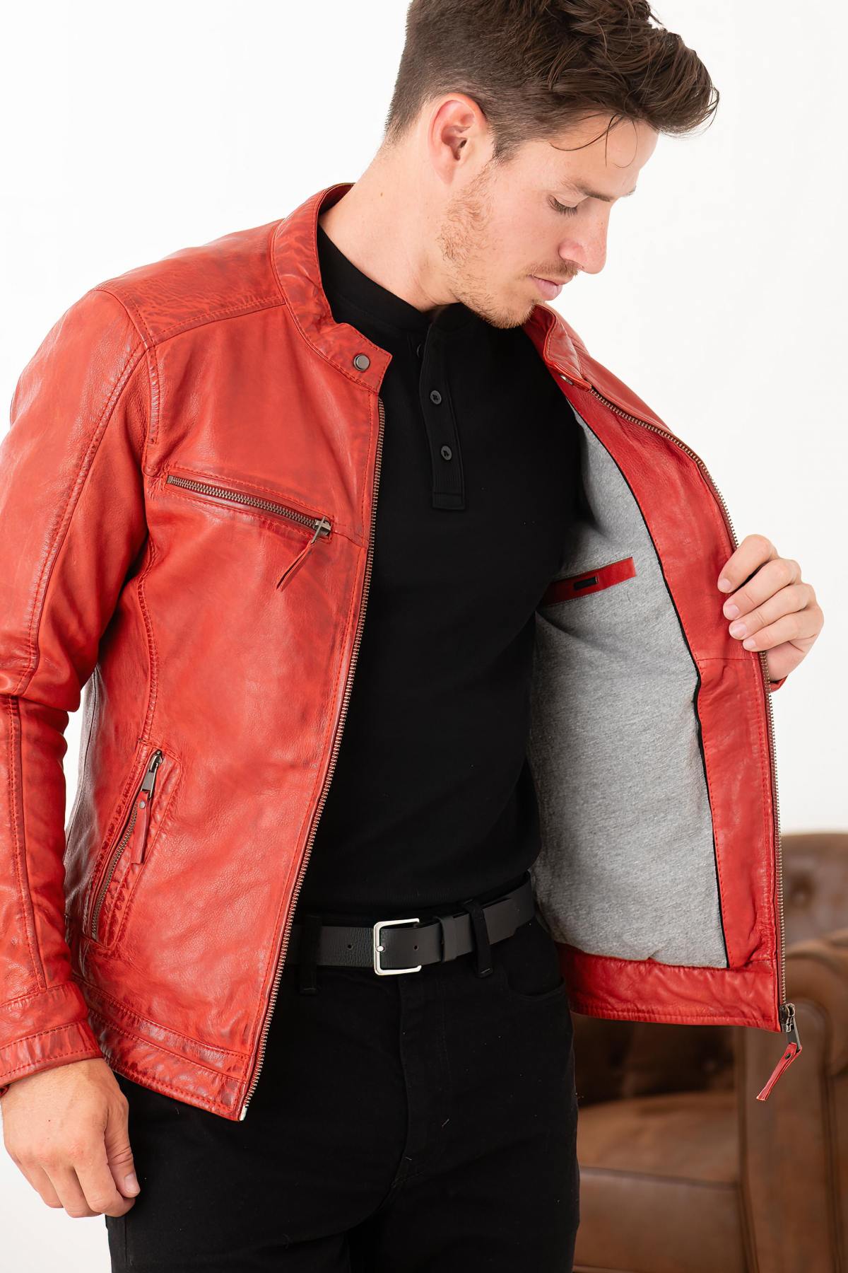 Herren Jacke Cityzen KANSAS RED — Ansicht 8