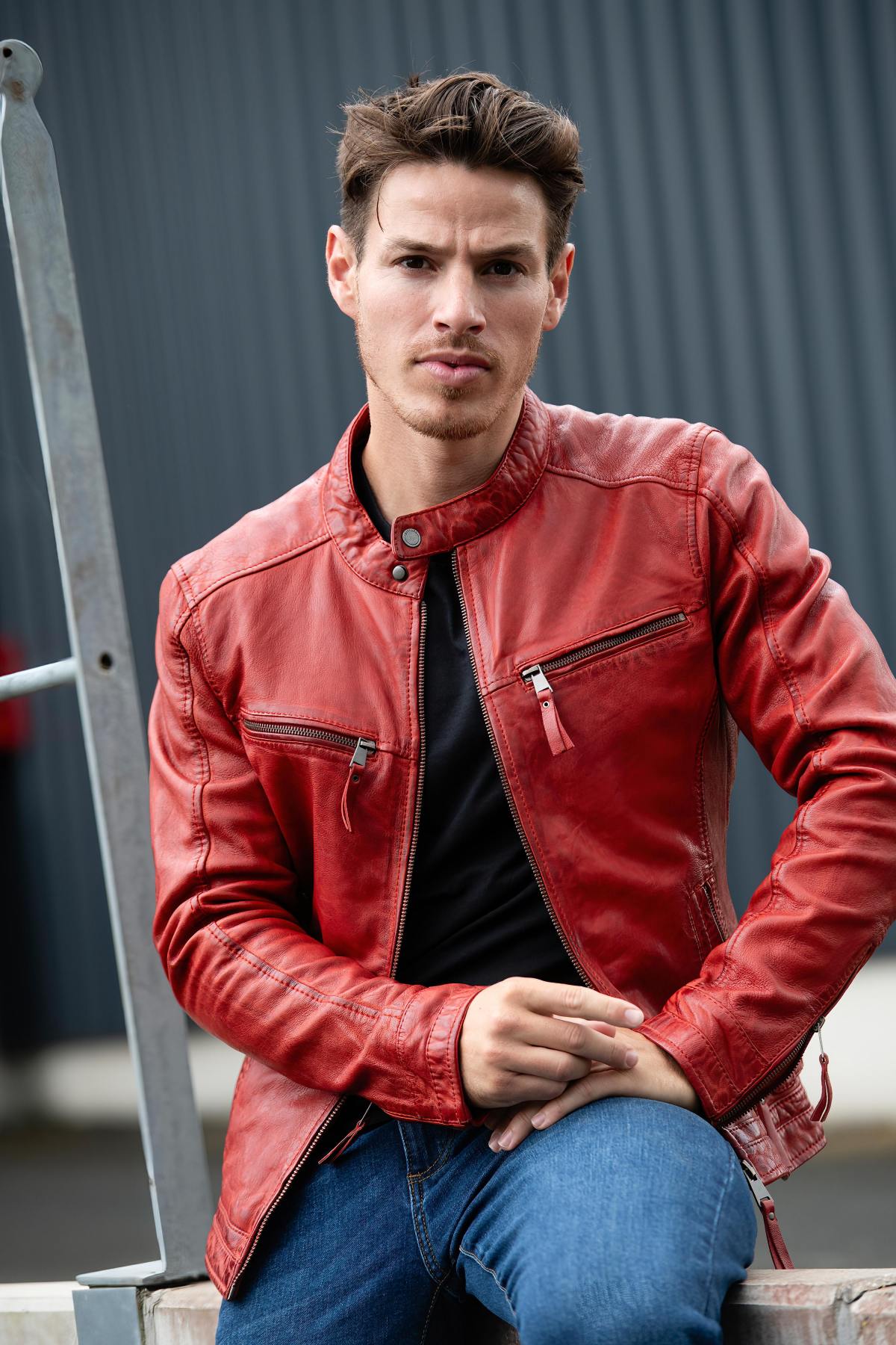 Herren Jacke Cityzen KANSAS RED — Ansicht 1