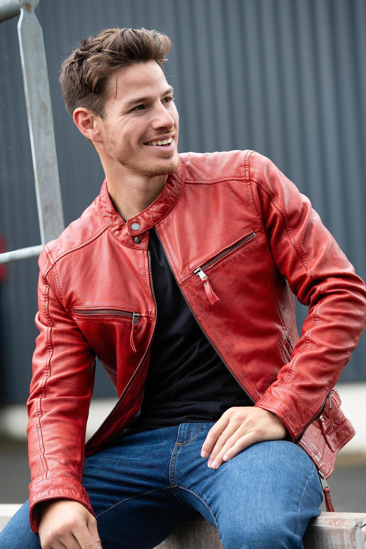 Herren Jacke Cityzen KANSAS RED — Ansicht 2