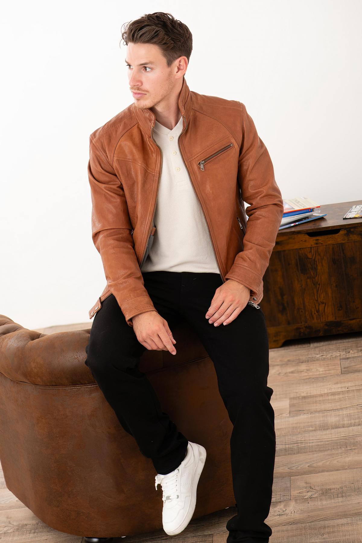 Giacche Uomo Cityzen WOLF EARTH TAN — vista 2