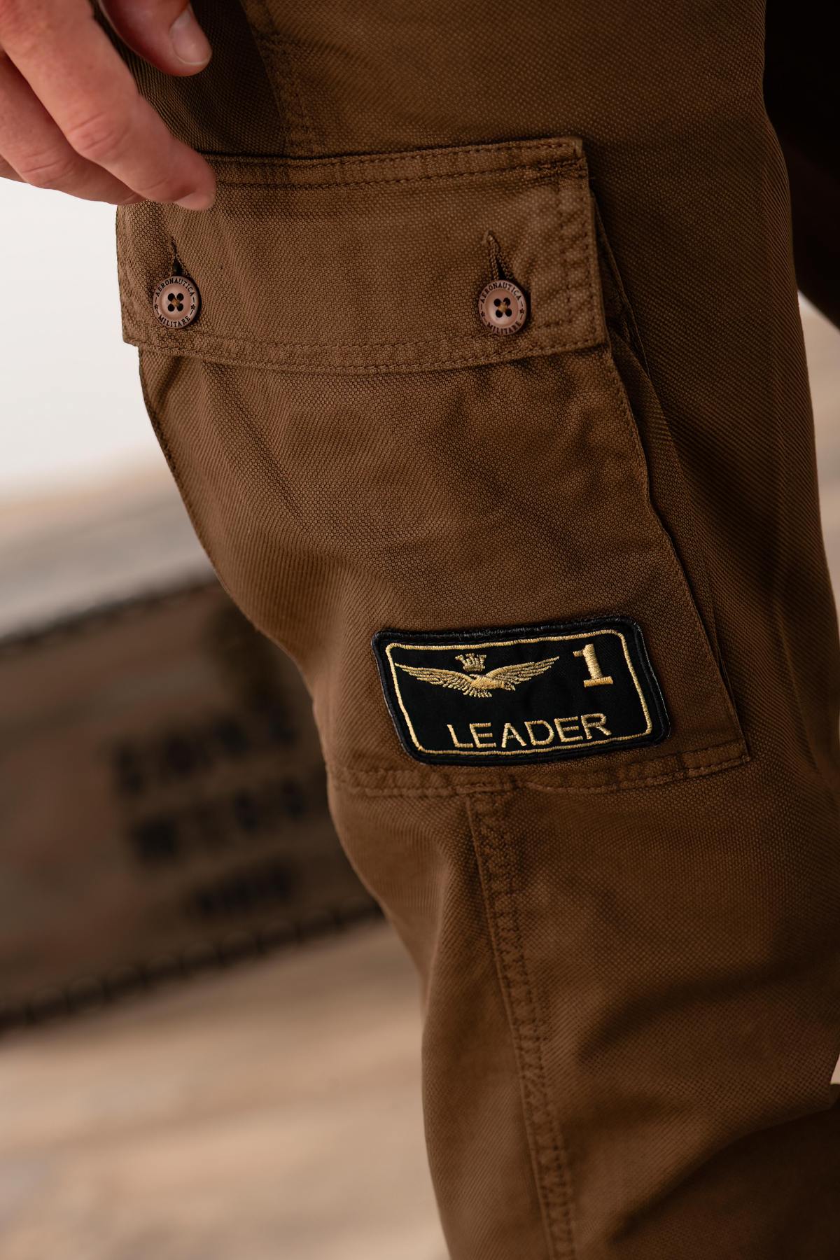 Pantalon Chino AERONAUTICA MILITARE Gris Pour Homme - Neuf Avec étiquettes, Coupe Classique