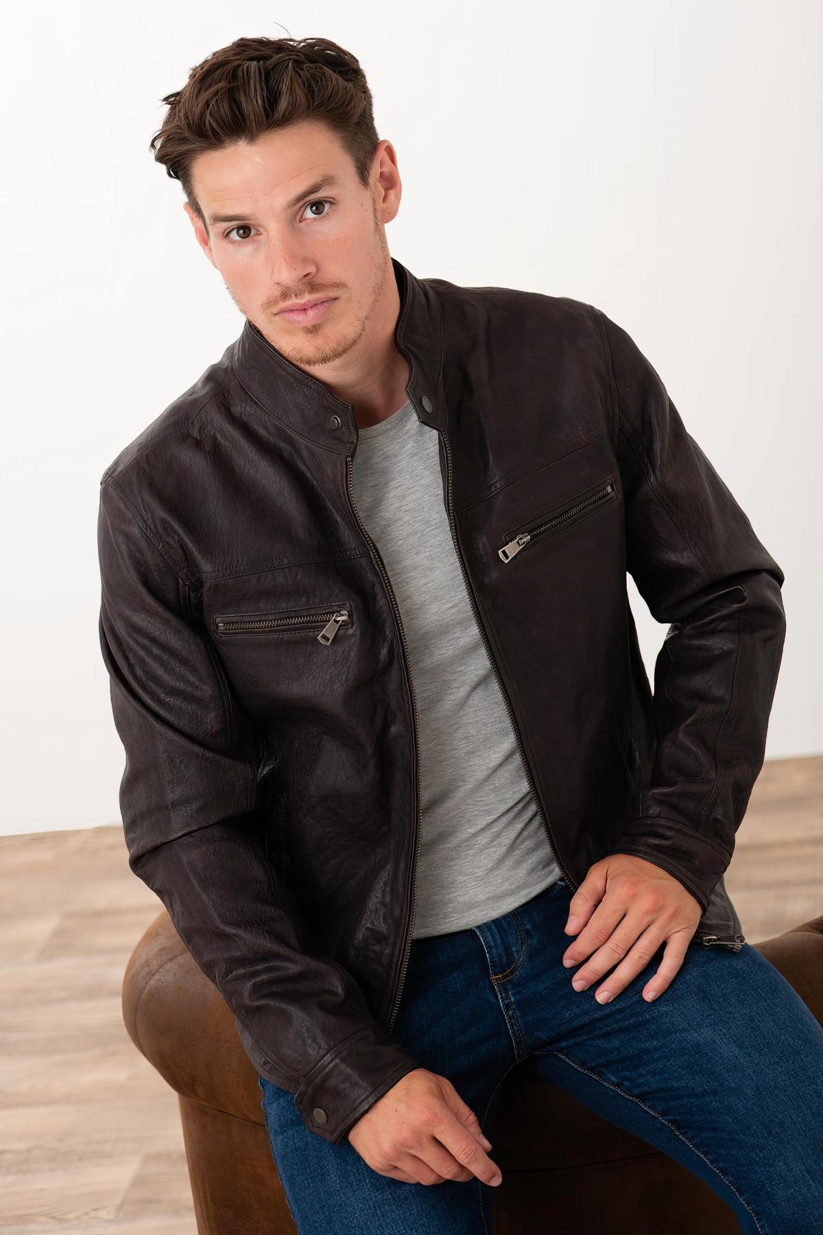 Herren Jacke Cityzen JACKSON EARTH BROWN — Ansicht 1