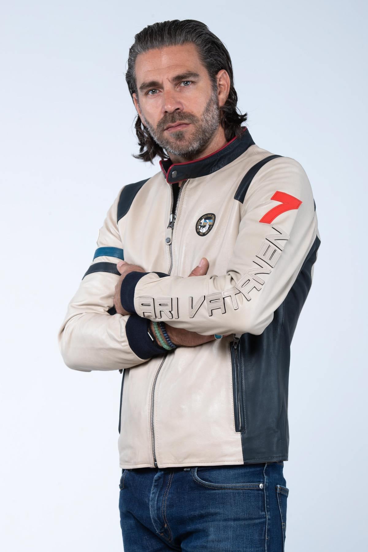 Blouson Homme Ari Vatanen ARI ECRU — vue 3