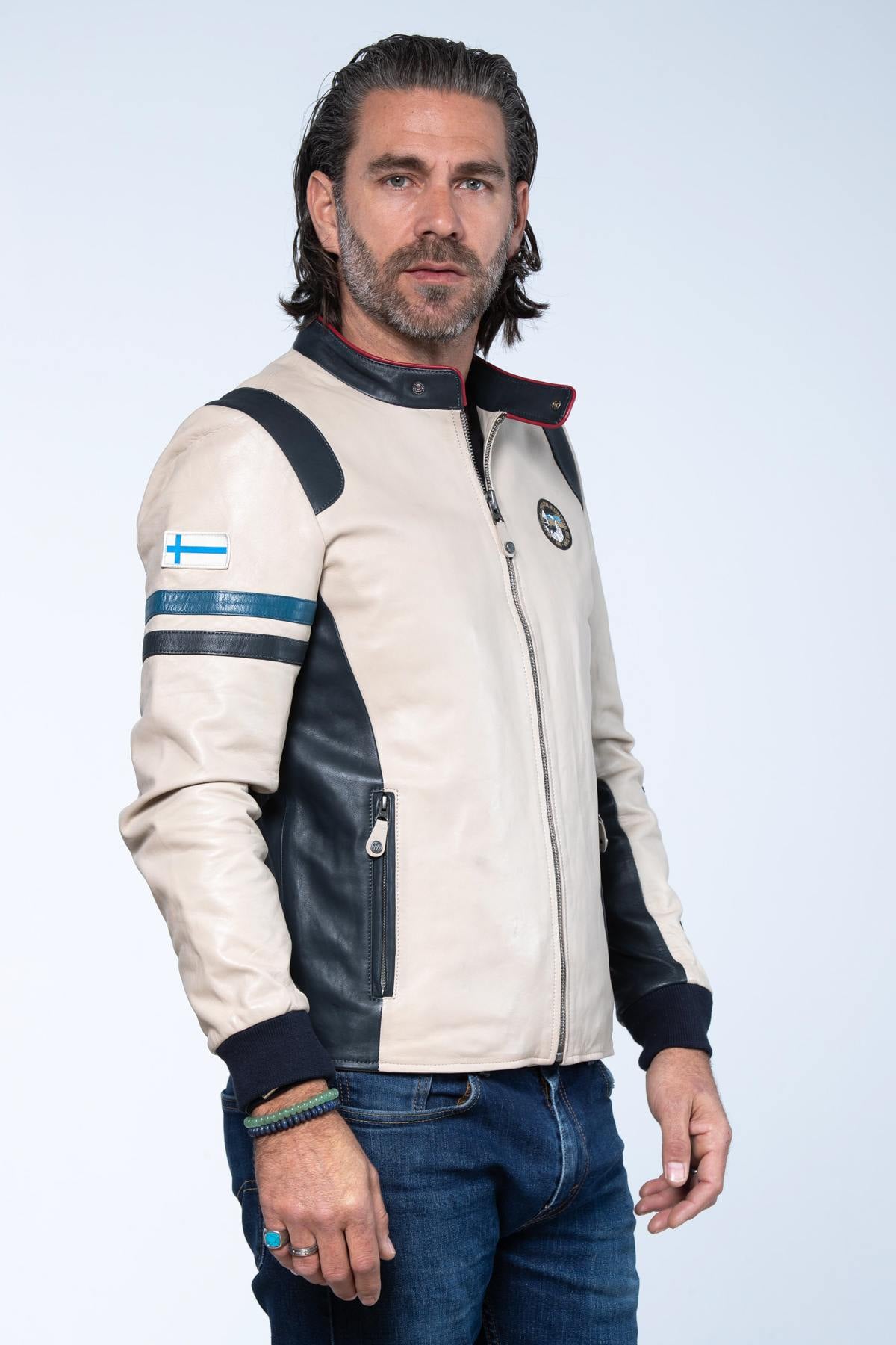Blouson Homme Ari Vatanen ARI ECRU — vue 7