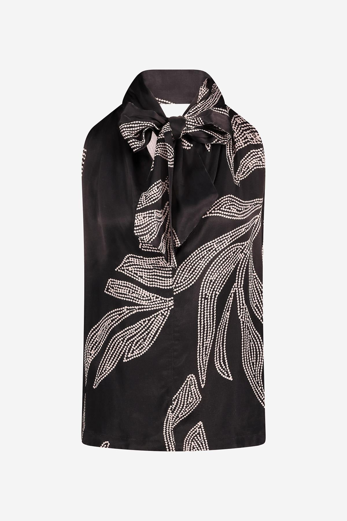 Camiseta Mujeres Ibana TANINA DOTTED LEAVES PRINT — vista 4
