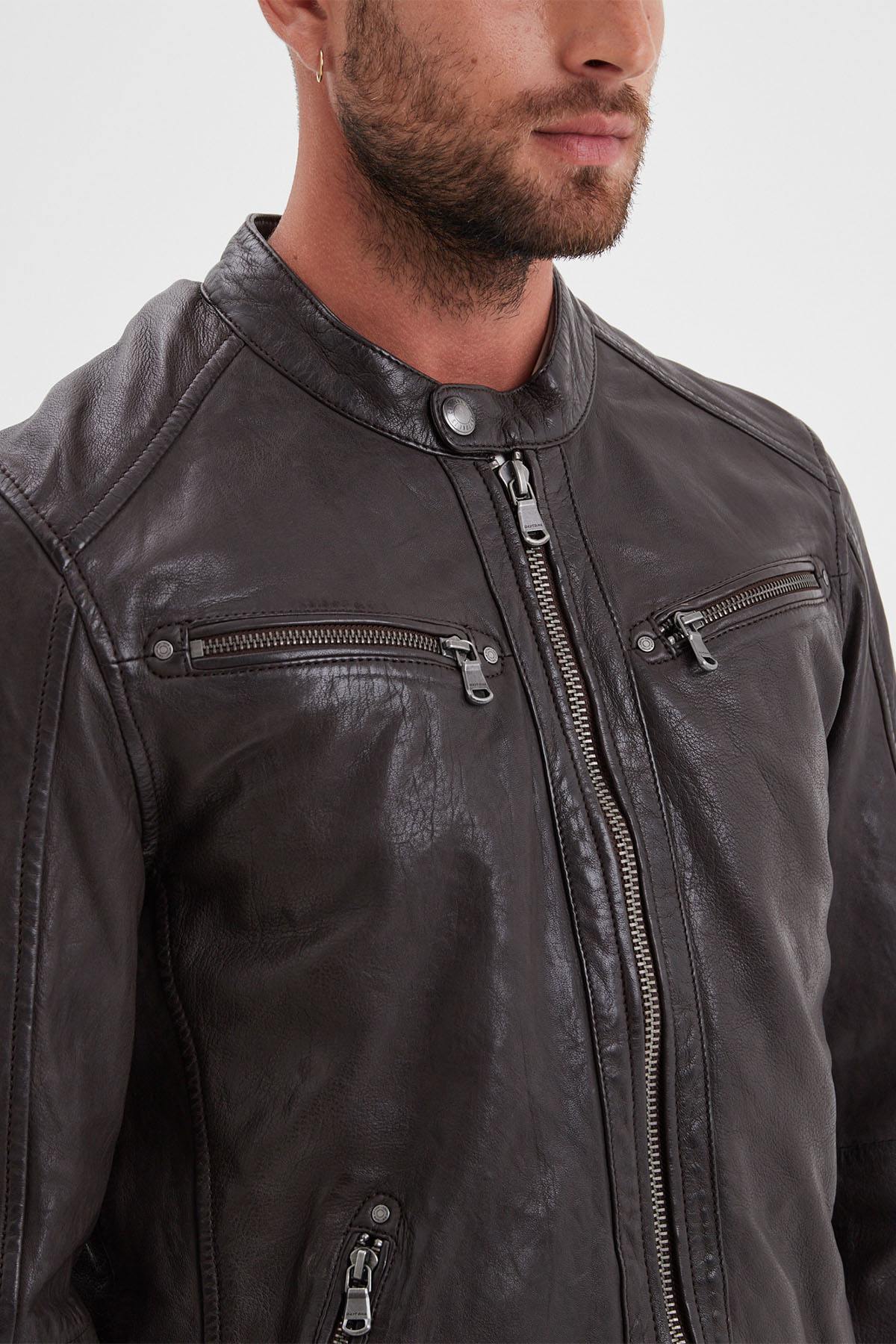 Blouson Homme Daytona GAFINO LAMB VITA R BROWN — vue 3