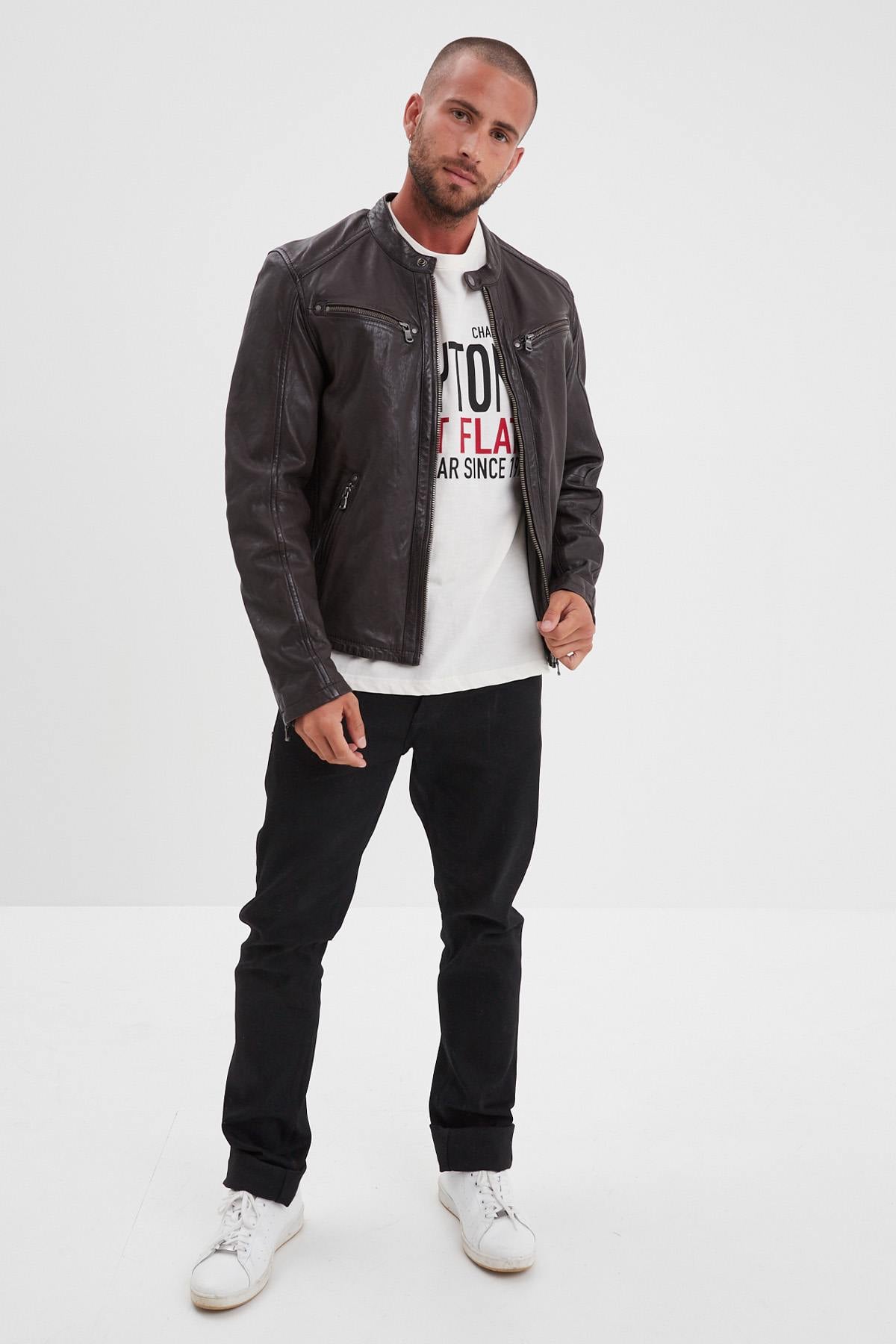 Blouson Homme Daytona GAFINO LAMB VITA R BROWN — vue 2