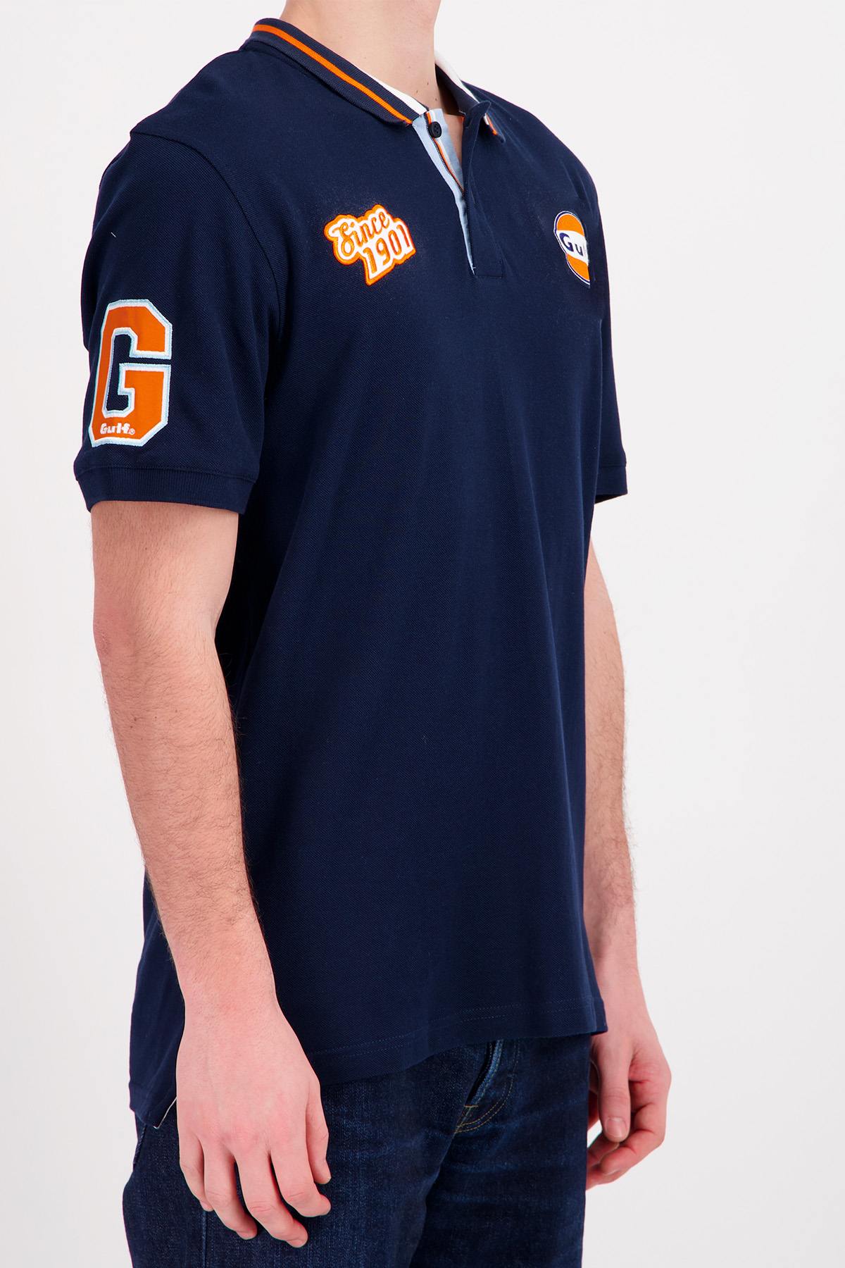 Polo Hombre Gulf POLO POM06-100 NAVY BLUE — vista 4