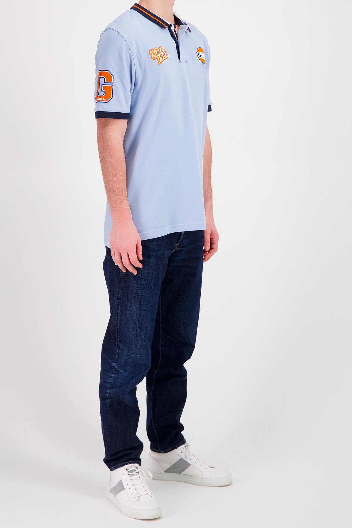 Polo Hombre Gulf POLO POM06-125 LIGHT BLUE — vista 4