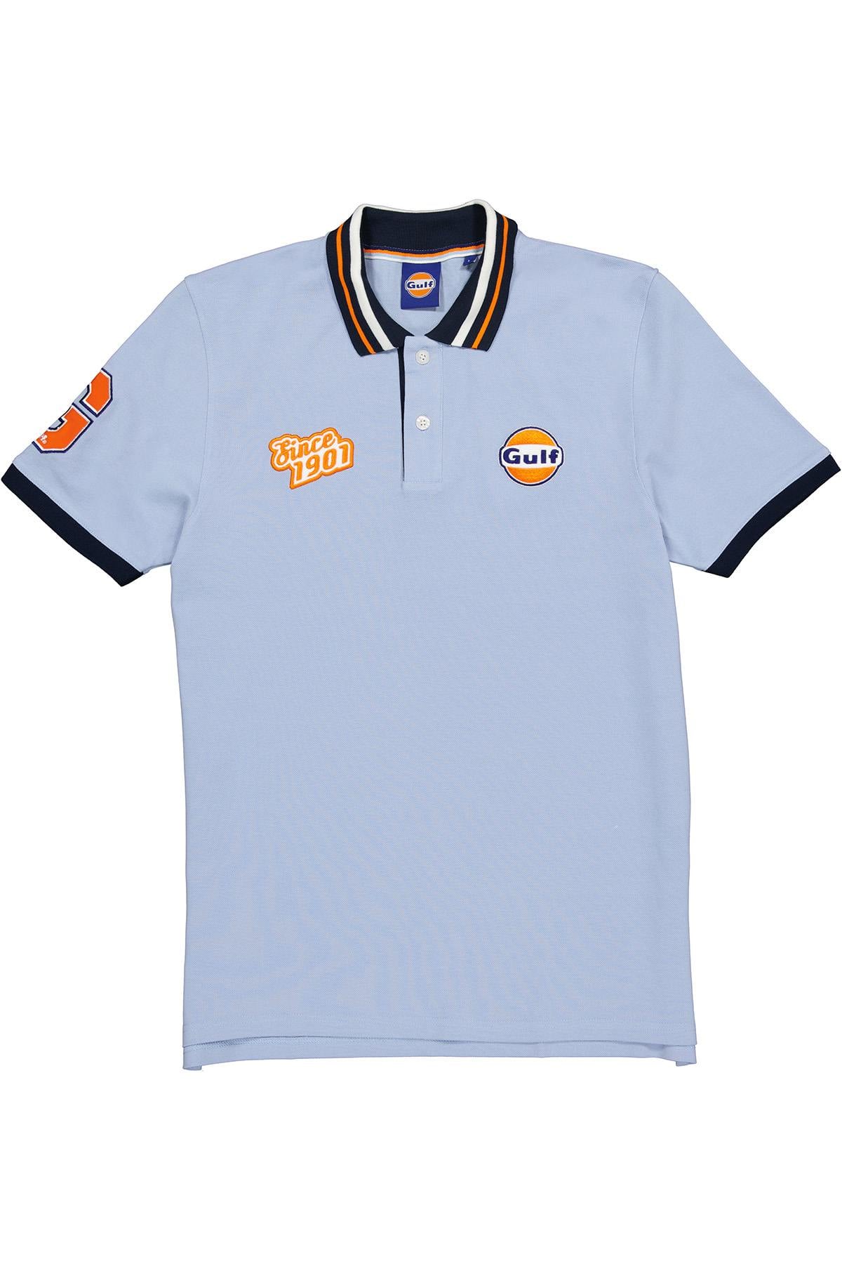 Polo Hombre Gulf POLO POM06-125 LIGHT BLUE — vista 5