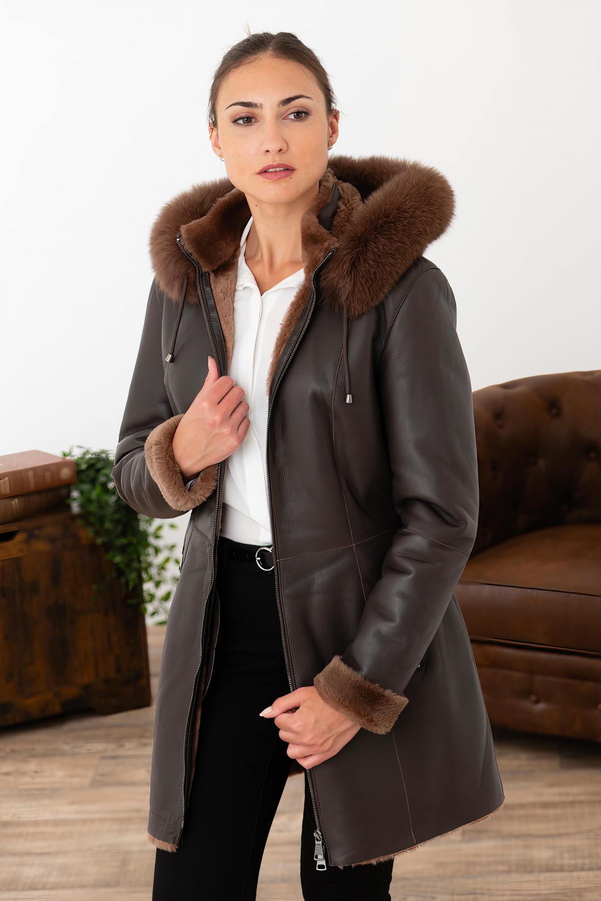 Giacche Donna Cityzen ALMERIA CHOCOLAT — vista 1