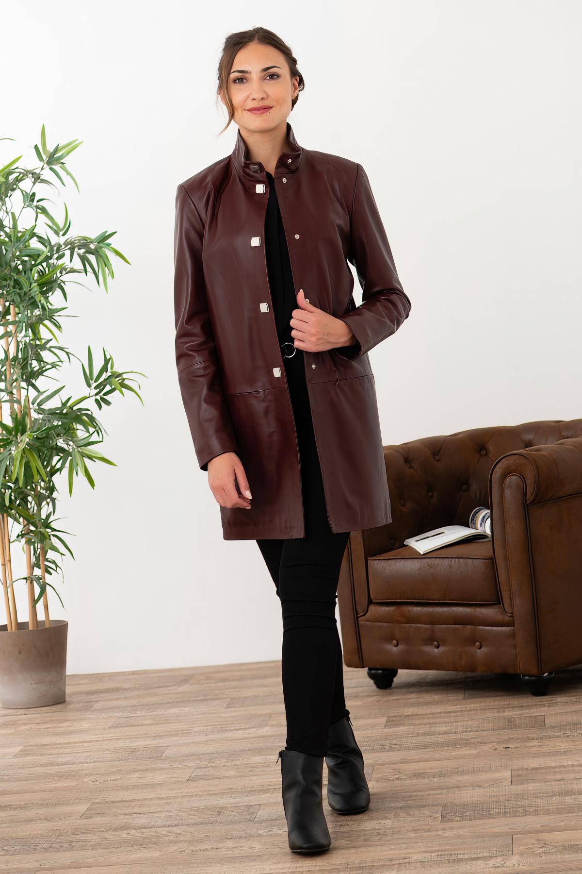 Veste Femme Cityzen SANDRINA BORDEAUX — vue 2