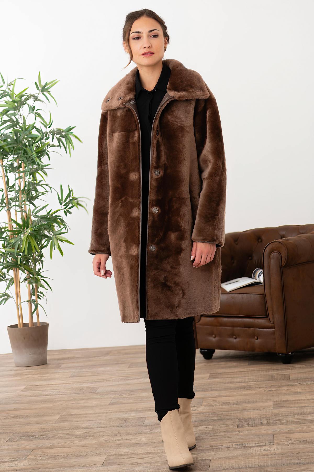 Damen Mantel Cityzen NEW GABRIELLA TAUPE/TAUPE — Ansicht 2