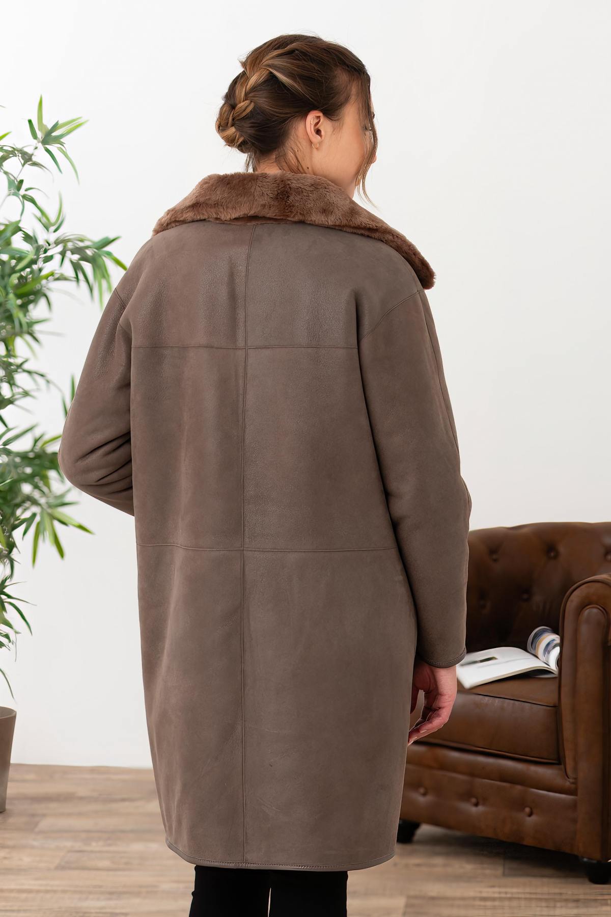 Damen Mantel Cityzen NEW GABRIELLA TAUPE/TAUPE — Ansicht 5