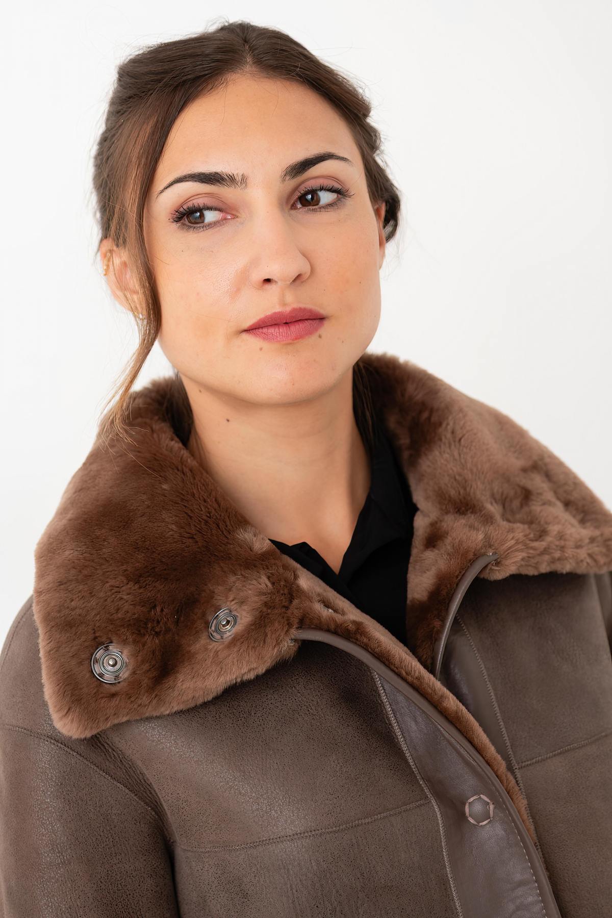 Damen Mantel Cityzen NEW GABRIELLA TAUPE/TAUPE — Ansicht 4