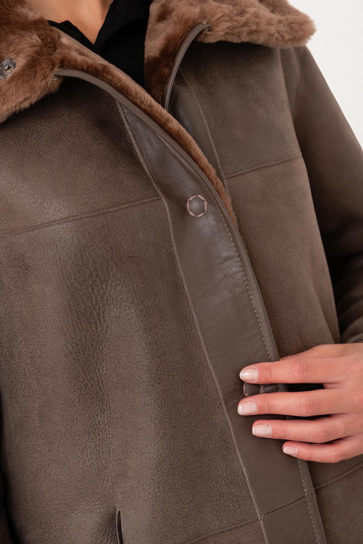 Damen Mantel Cityzen NEW GABRIELLA TAUPE/TAUPE — Ansicht 6