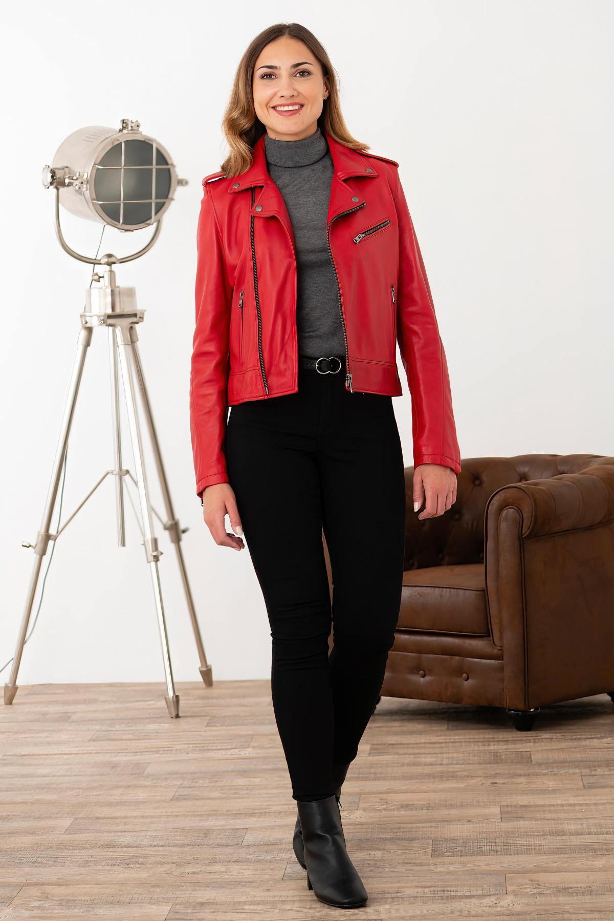 Chaqueta Mujeres Oakwood BOOGIE ROUGE FONCE 539 — vista 3
