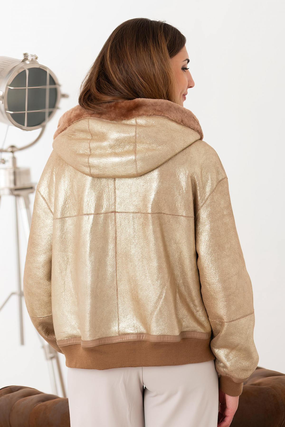 Chaqueta Mujeres Cityzen DANIELLA TAUPE GOLD — vista 9