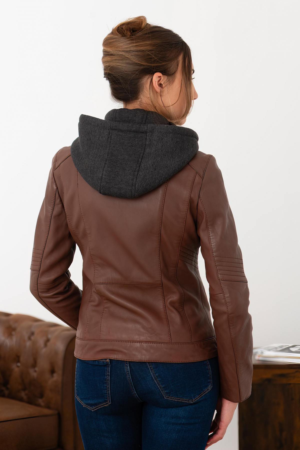 Damen Jacke Oakwood KENDRA 1 COGNAC 507 — Ansicht 5