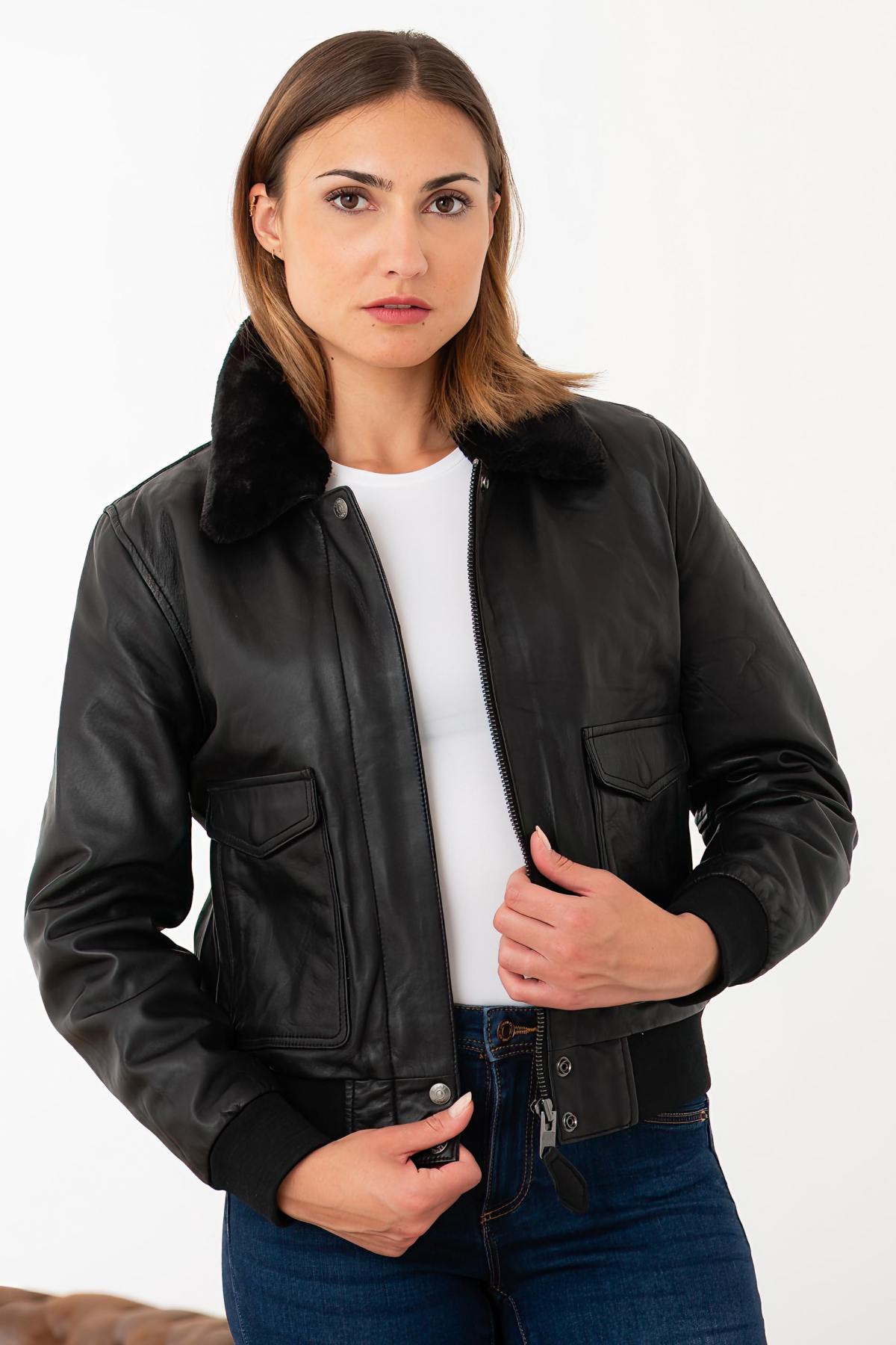 Giacche Donna Schott LCW9185 BLACK — vista 2