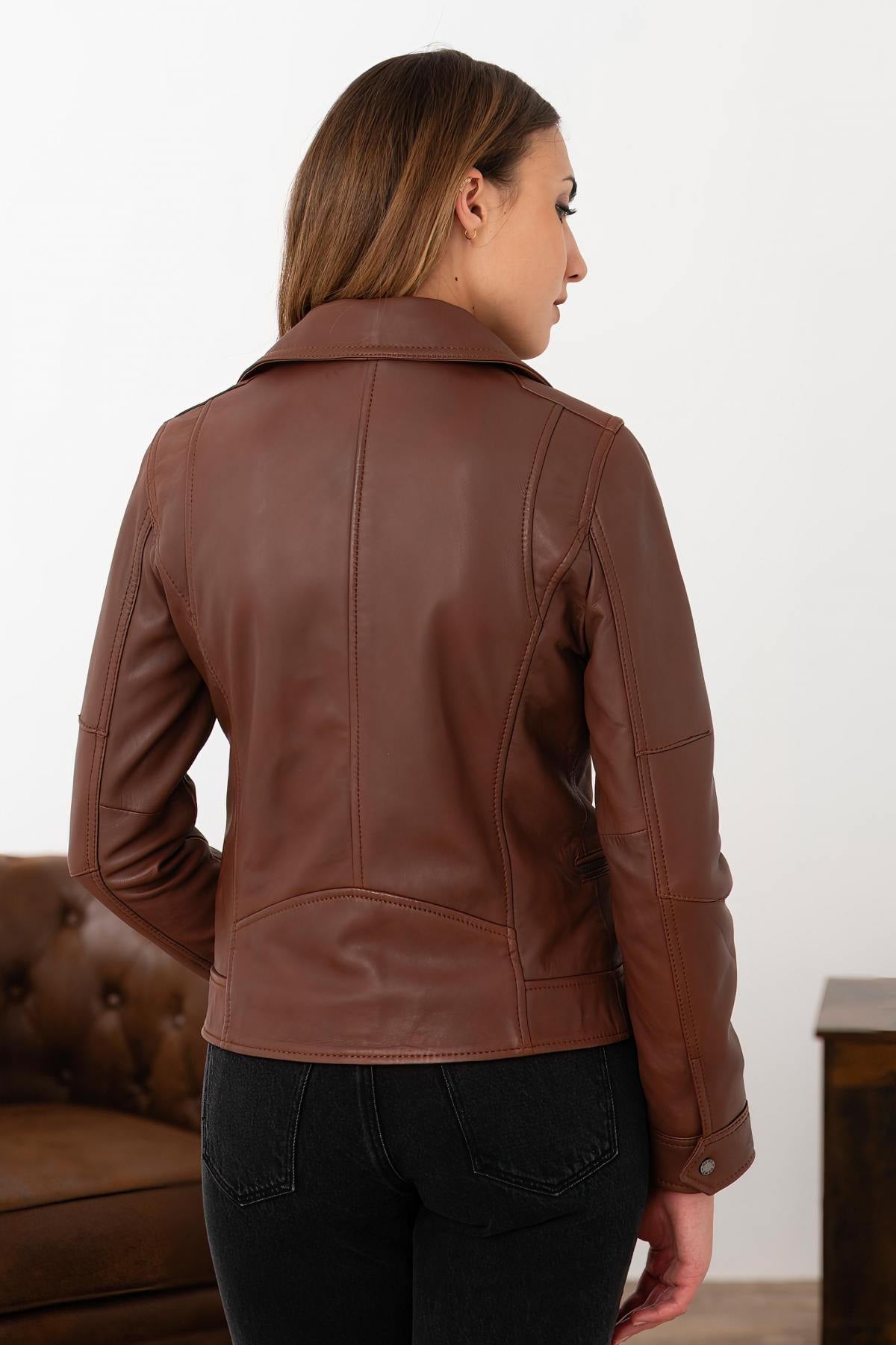 Blouson Femme Oakwood ROXIE COGNAC 507 — vue 6