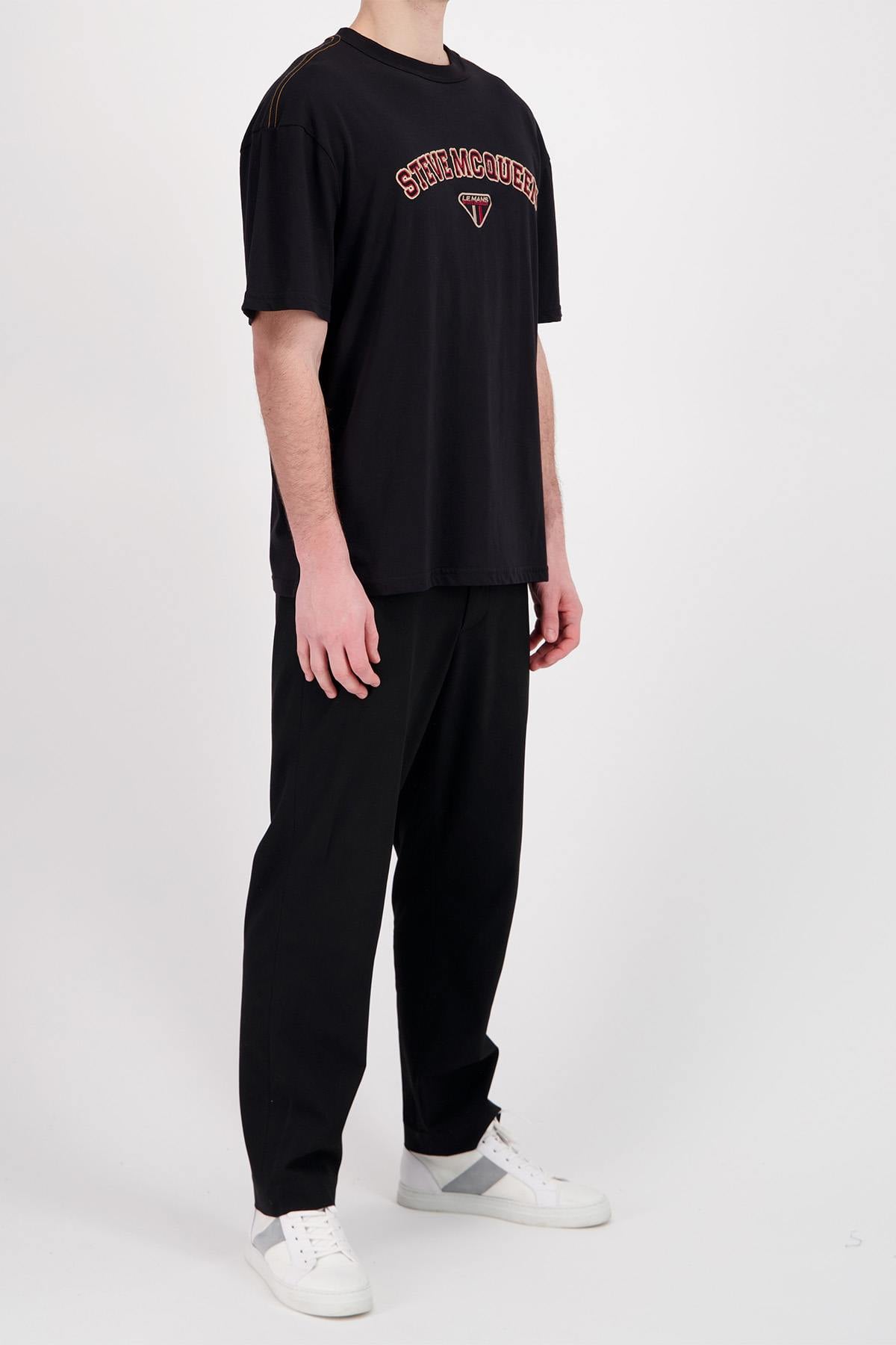 Tee Shirt Homme Steve Mcqueen TEE SHIRT TSM08-005 NOIR — vue 3