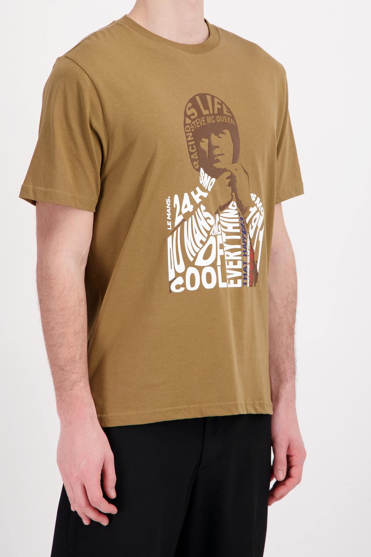 Camiseta Hombre Steve Mcqueen TEE SHIRT TSM06-103 TOBACCO — vista 4