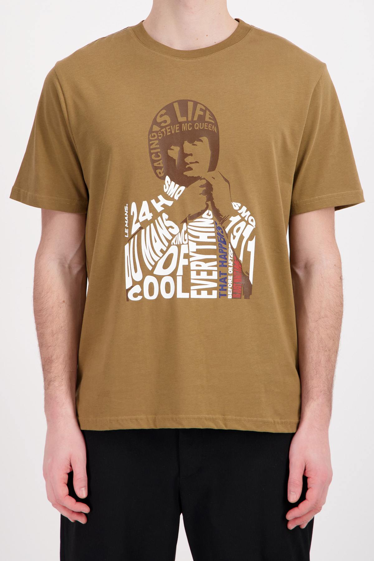 Camiseta Hombre Steve Mcqueen TEE SHIRT TSM06-103 TOBACCO — vista 2