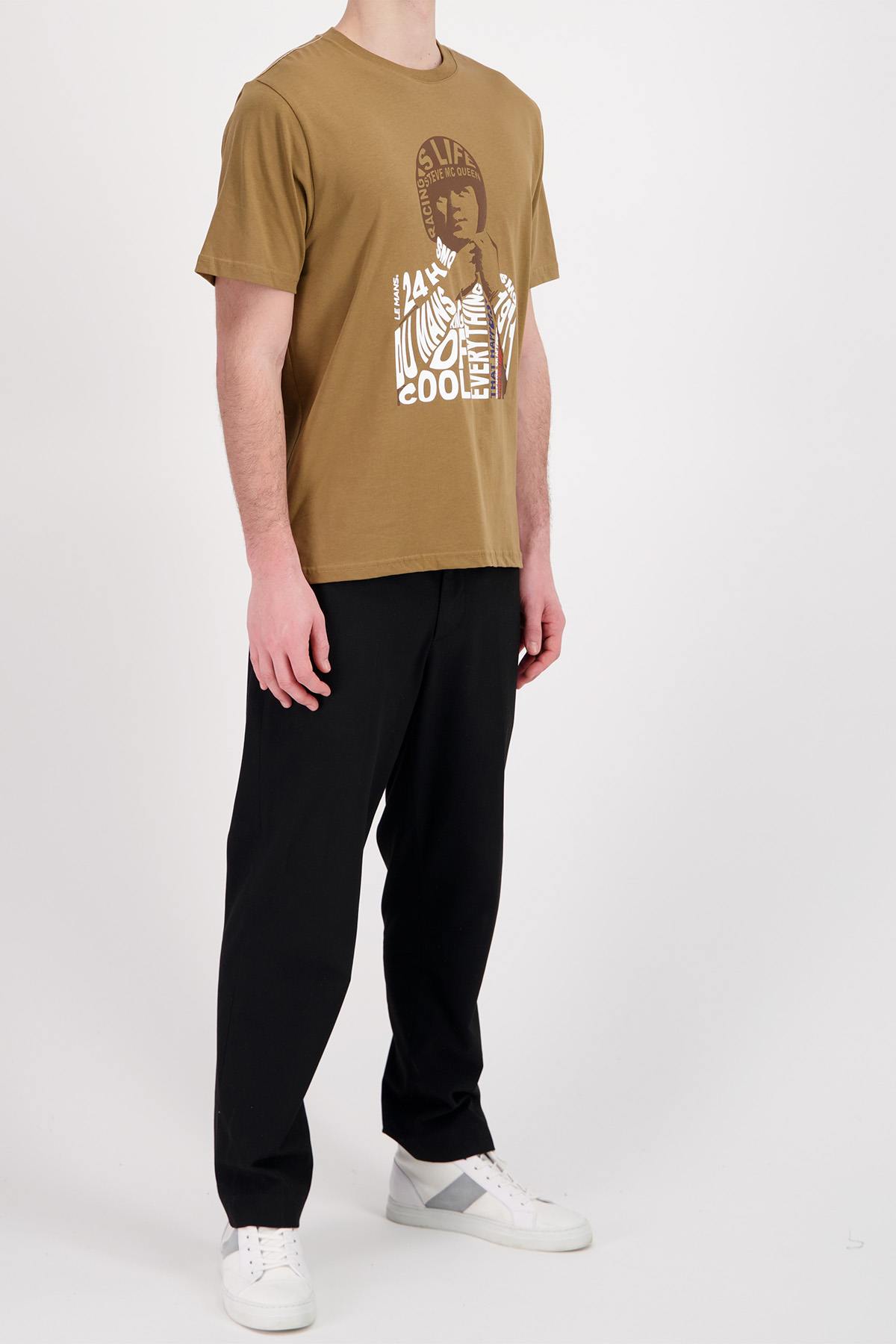 Camiseta Hombre Steve Mcqueen TEE SHIRT TSM06-103 TOBACCO — vista 3