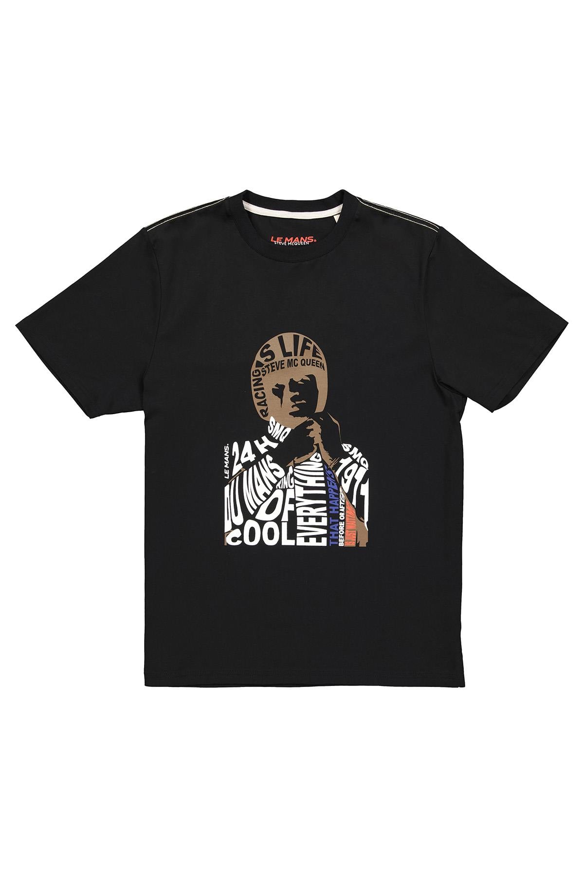 Camiseta Hombre Steve Mcqueen TEE SHIRT TSM06-005 NOIR — vista 2