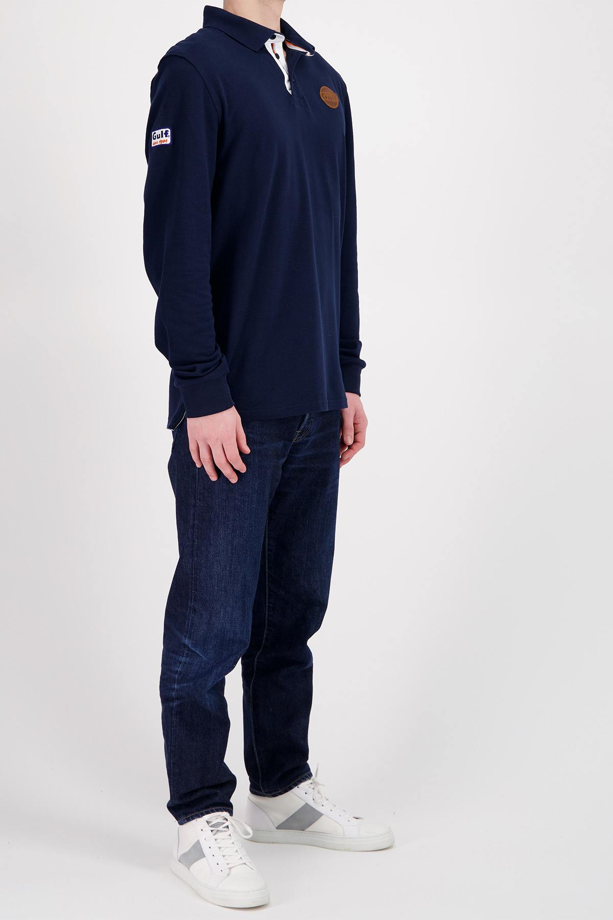 Herren Polo Gulf POLO POM02-100 NAVY BLUE — Ansicht 3