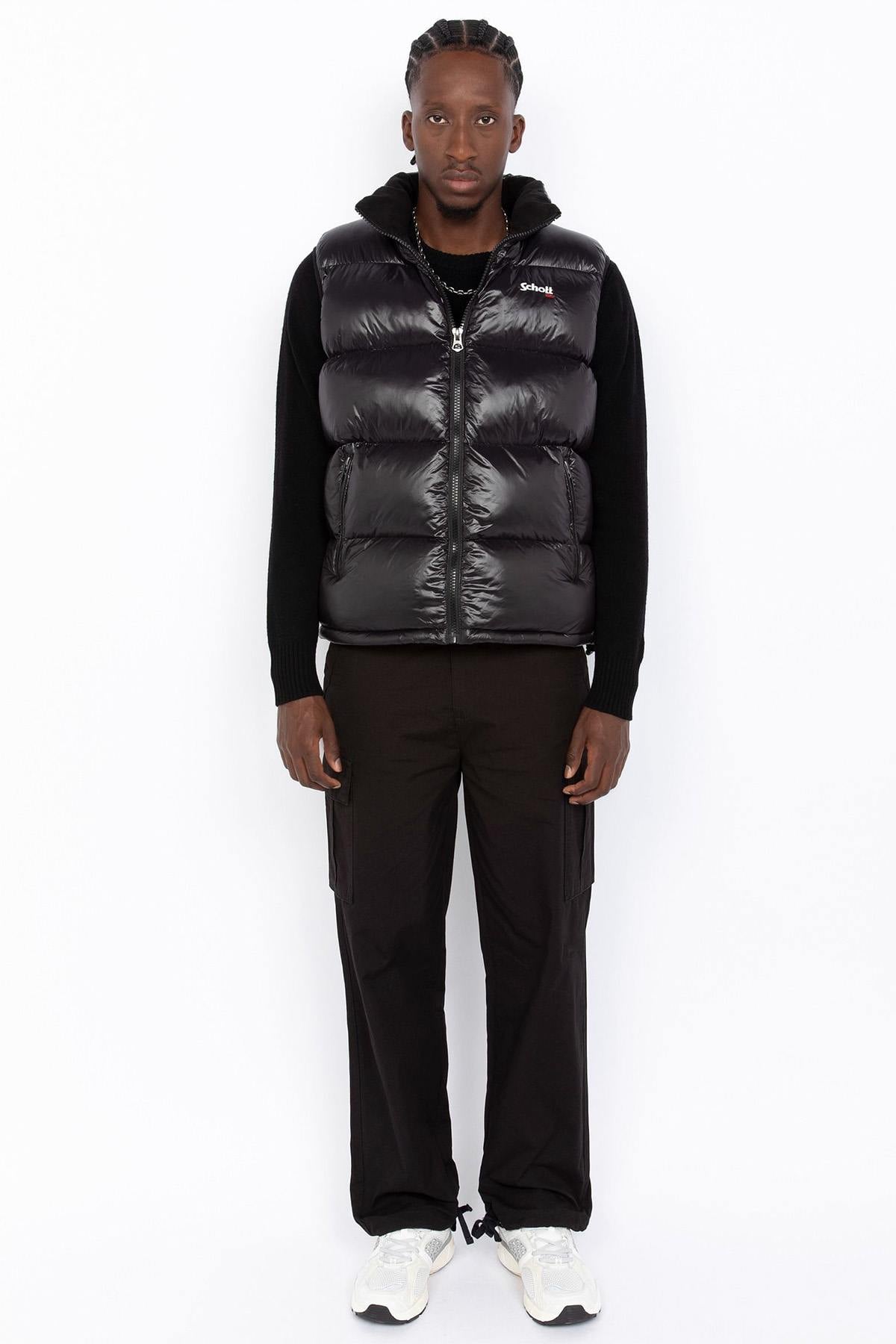 Blouson Homme Schott COLUMBUSV BLACK — vue 2