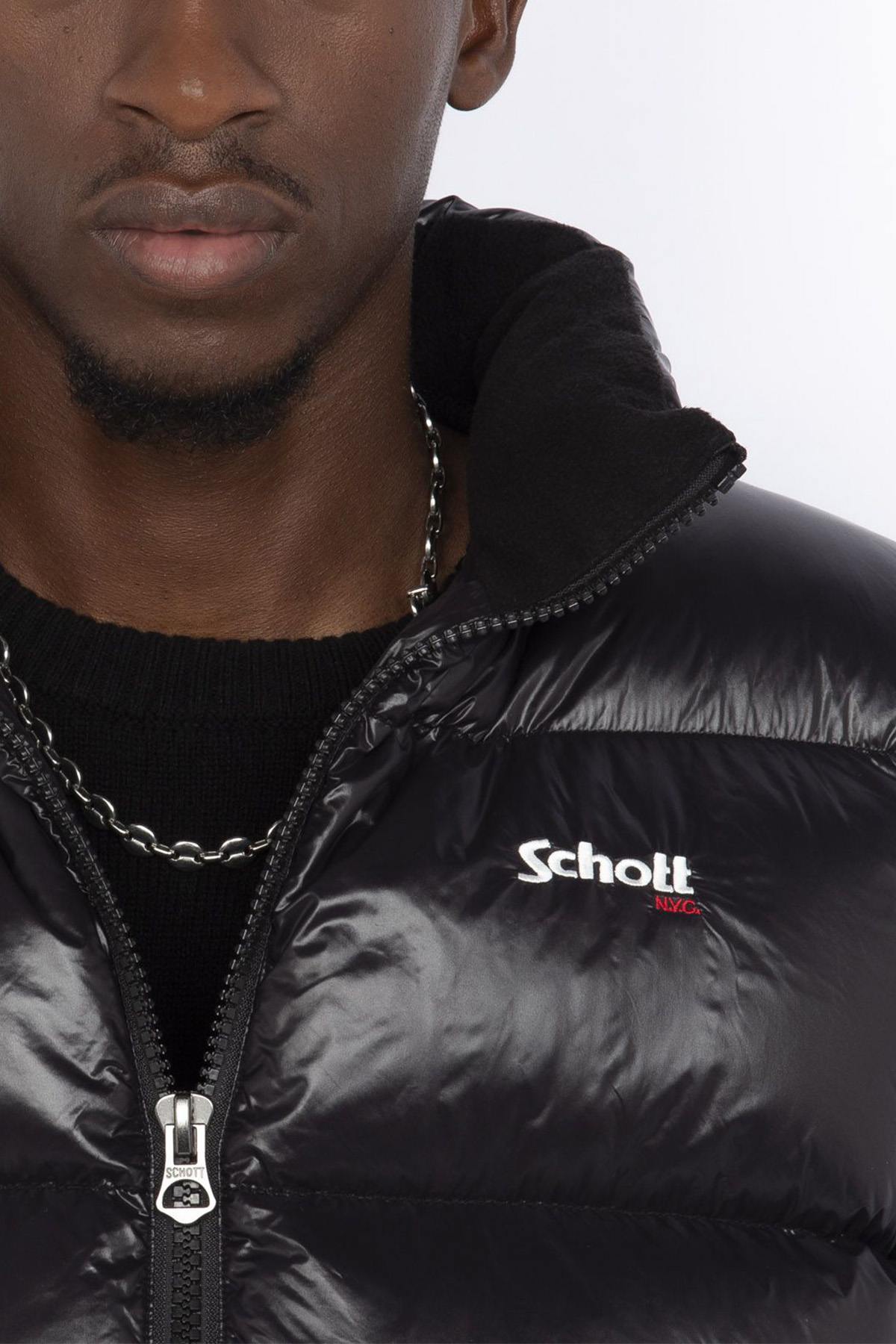 Blouson Homme Schott COLUMBUSV BLACK — vue 5