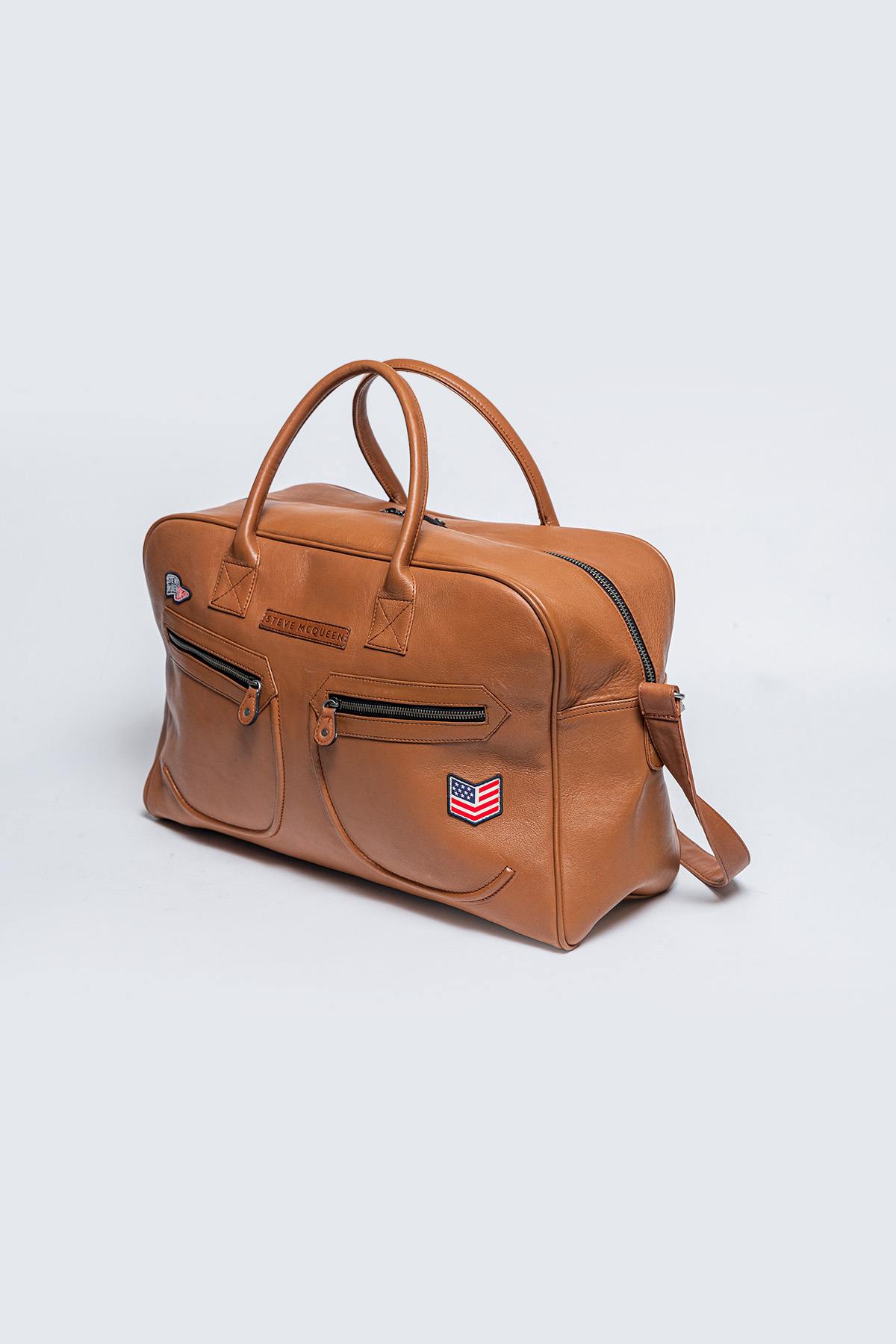 Bolsos Hombre Steve Mcqueen THE COOLEST 48H BAG TOBACCO — vista 2