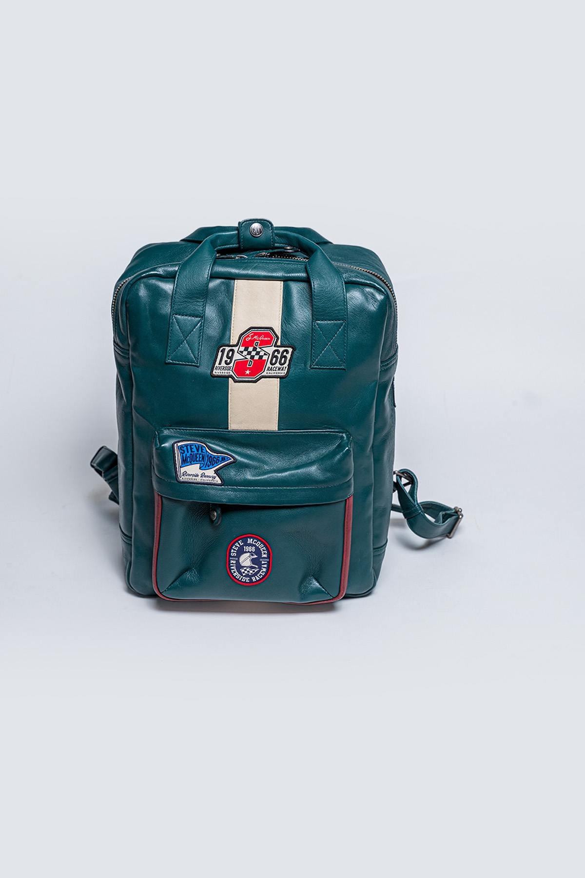 Bolsos Hombre Steve Mcqueen NINE BACKPACK PETROL — vista 1