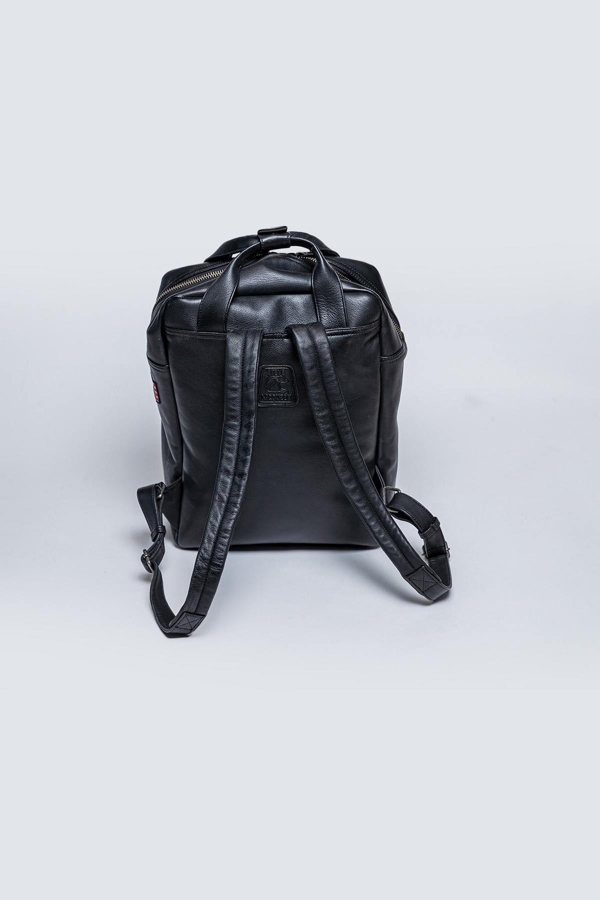 Bolsos Hombre Steve Mcqueen NINE BACKPACK BLACK — vista 3