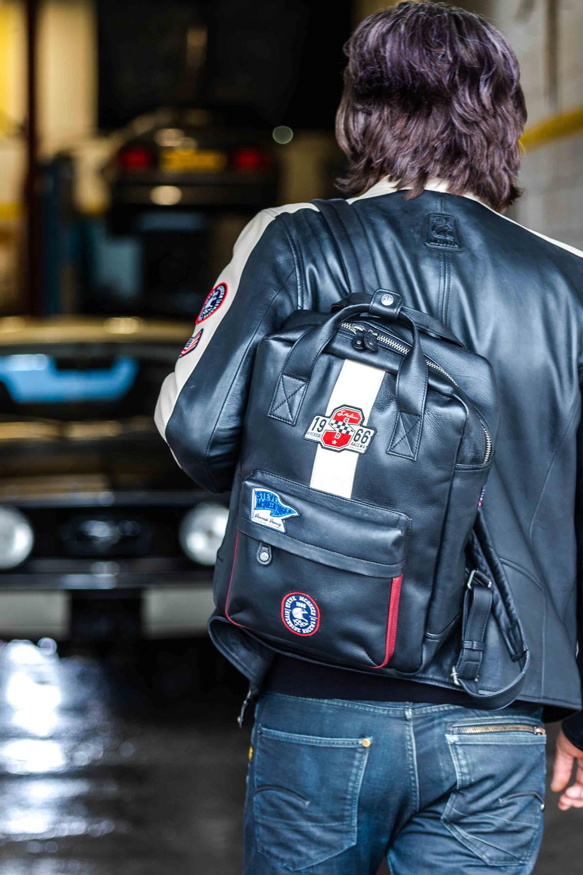 Bolsos Hombre Steve Mcqueen NINE BACKPACK BLACK — vista 1