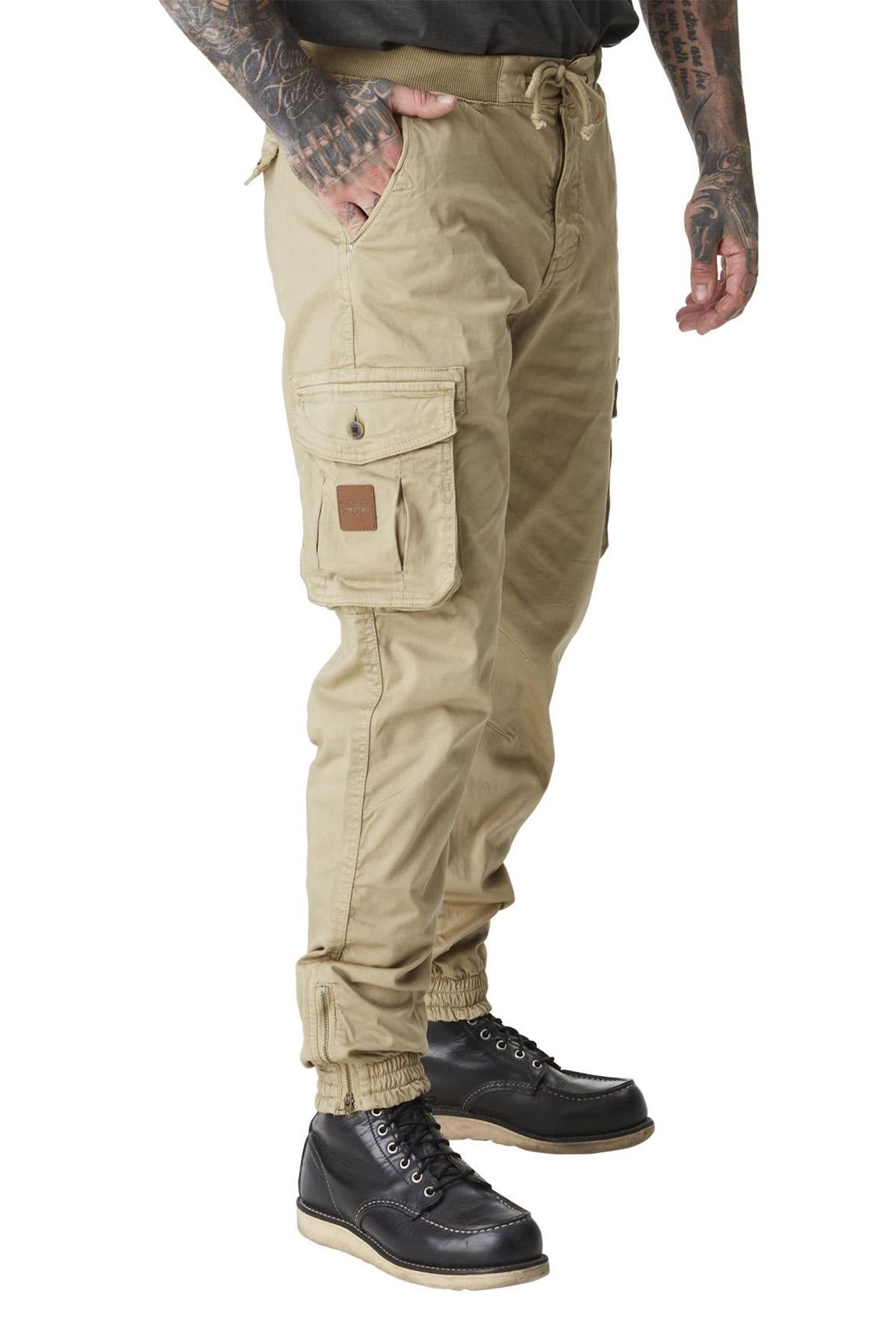 Pantalon Hombre Von Dutch PANTALON MICK BEIGE — vista 5