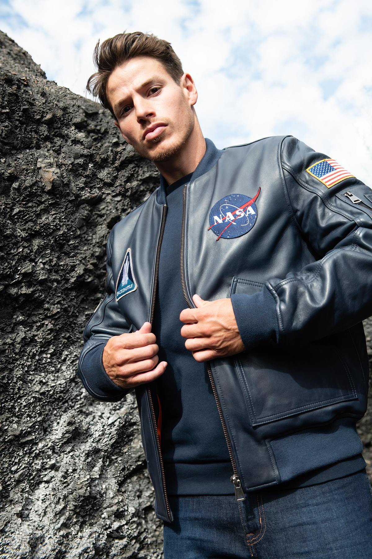 Chaqueta Hombre NASA ODYSSEY NAVY BLUE — vista 14