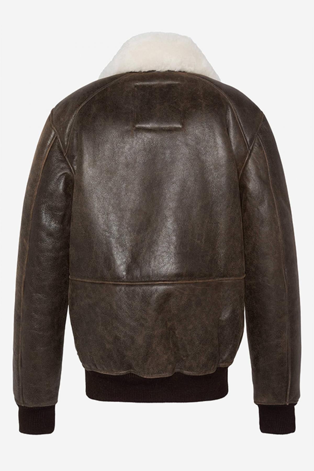 Blouson Homme Schott LCAIRFORCE BROWN — vue 5