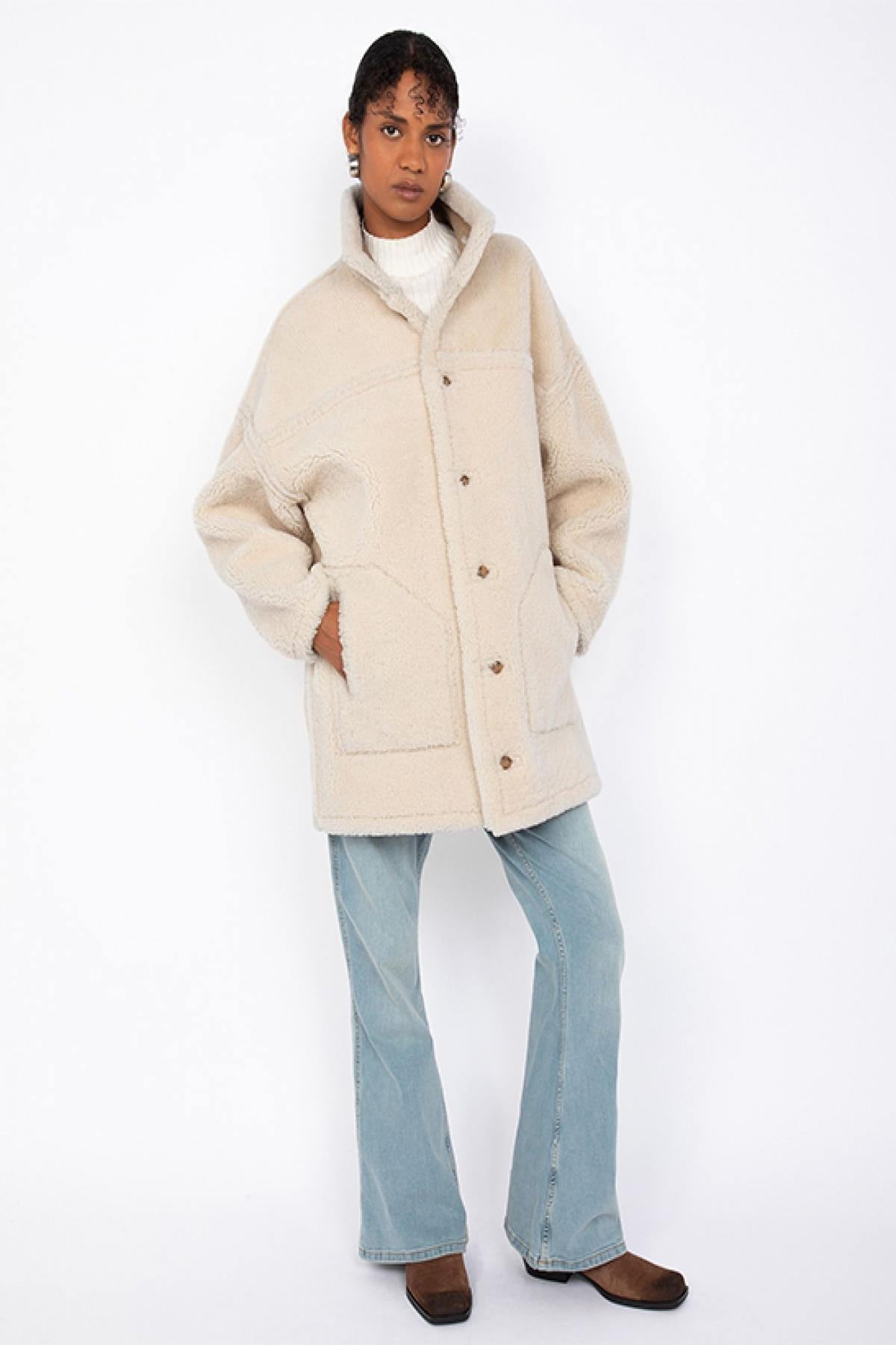 Damen Mantel Schott LCWJADE SAND — Ansicht 5