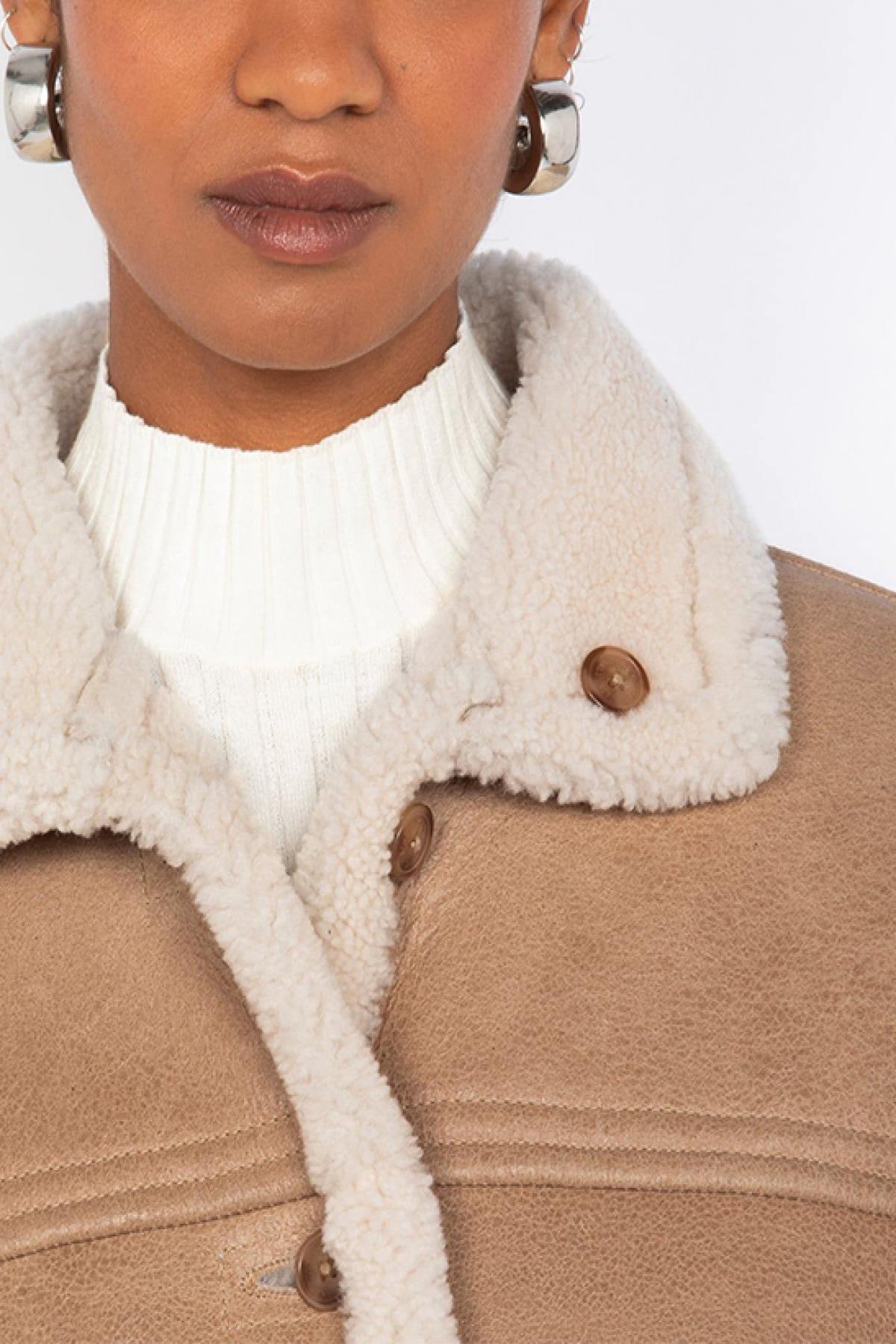 Damen Mantel Schott LCWJADE SAND — Ansicht 7