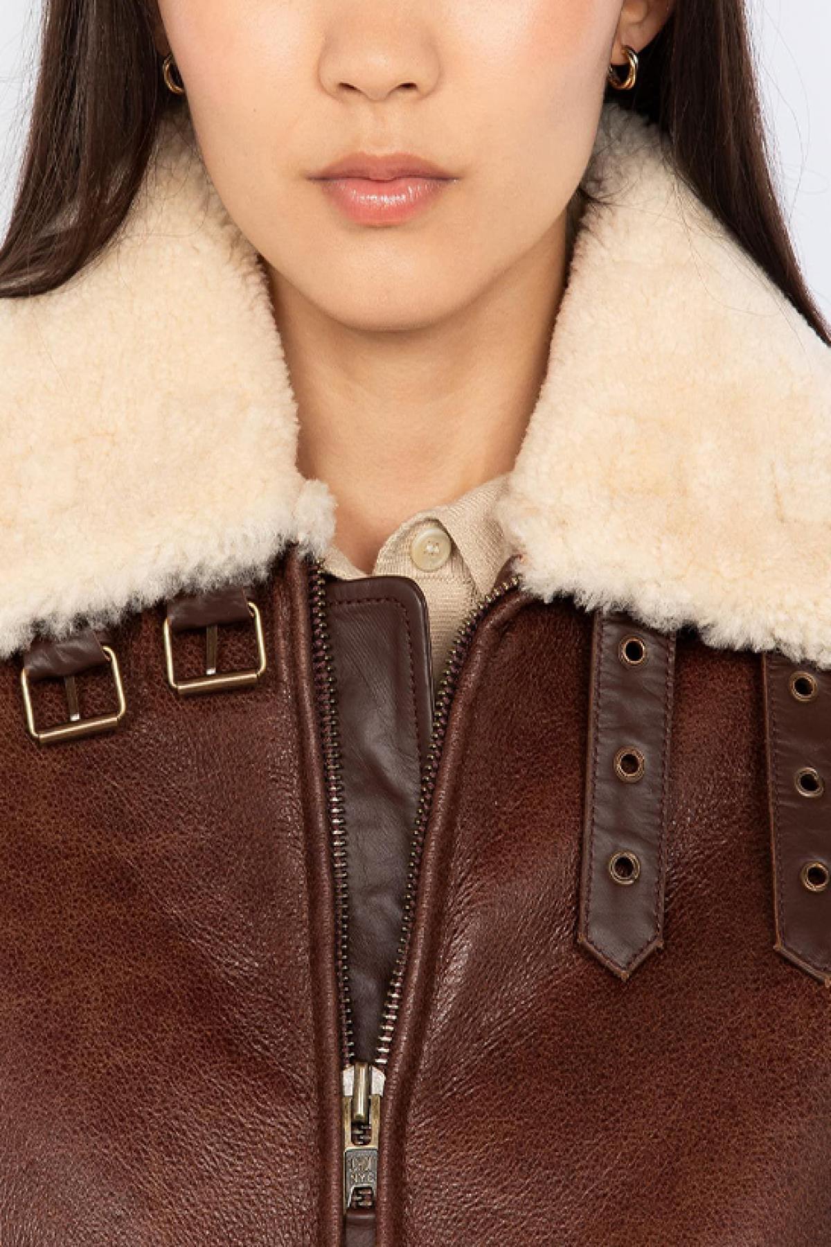 Damen Jacke Schott LCWELISA MOKA — Ansicht 4