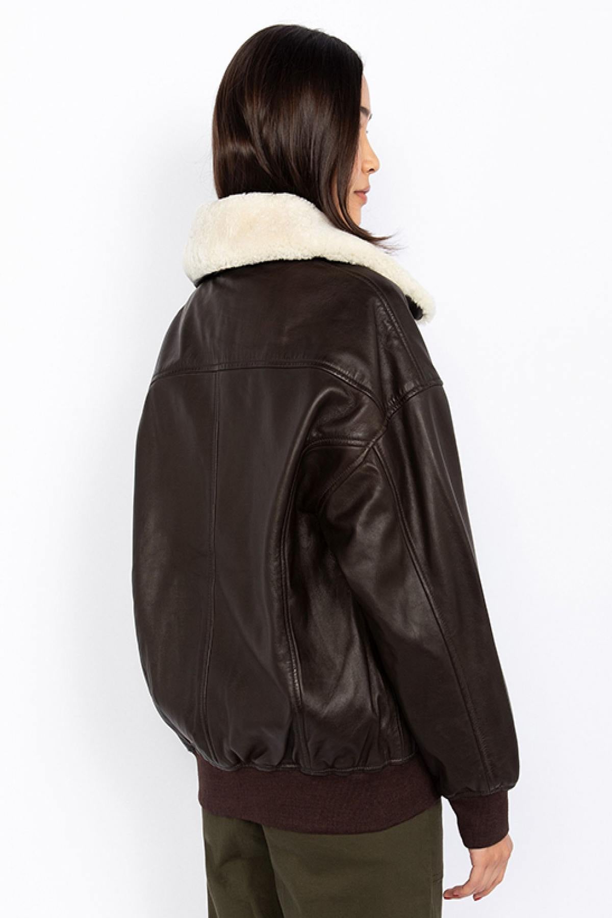 Damen Jacke Schott LCWDAISY2 BROWN — Ansicht 2