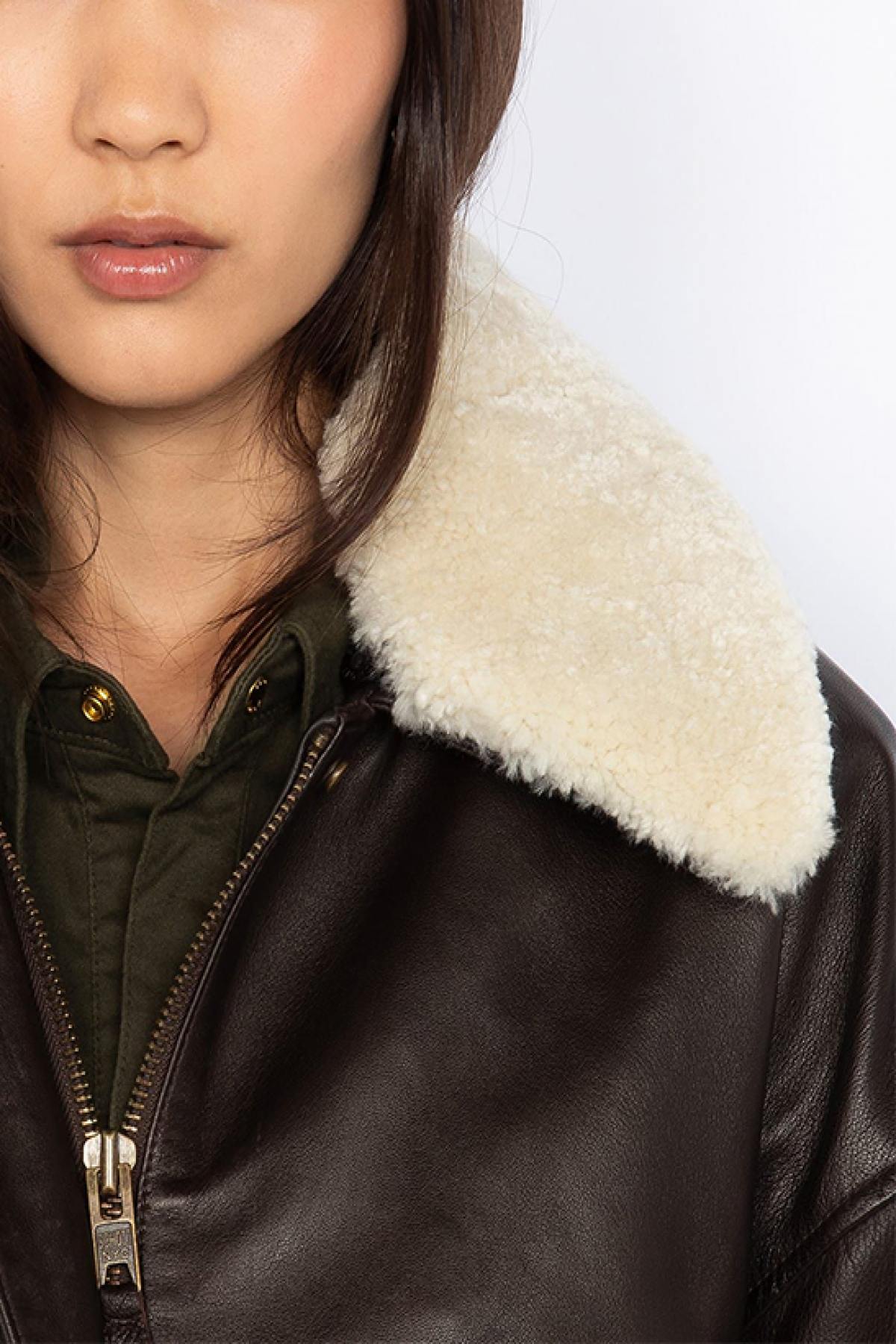 Damen Jacke Schott LCWDAISY2 BROWN — Ansicht 5