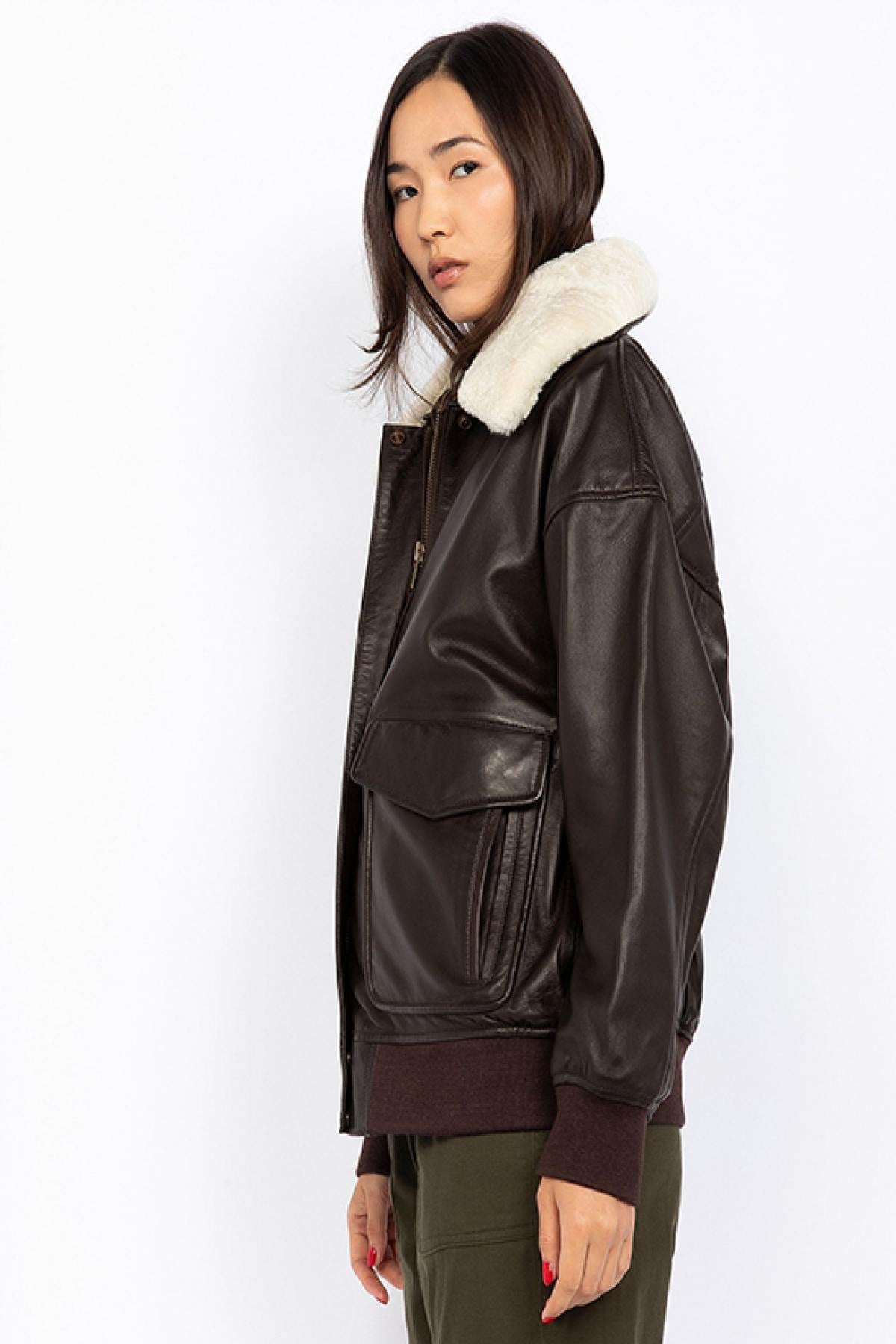 Damen Jacke Schott LCWDAISY2 BROWN — Ansicht 6