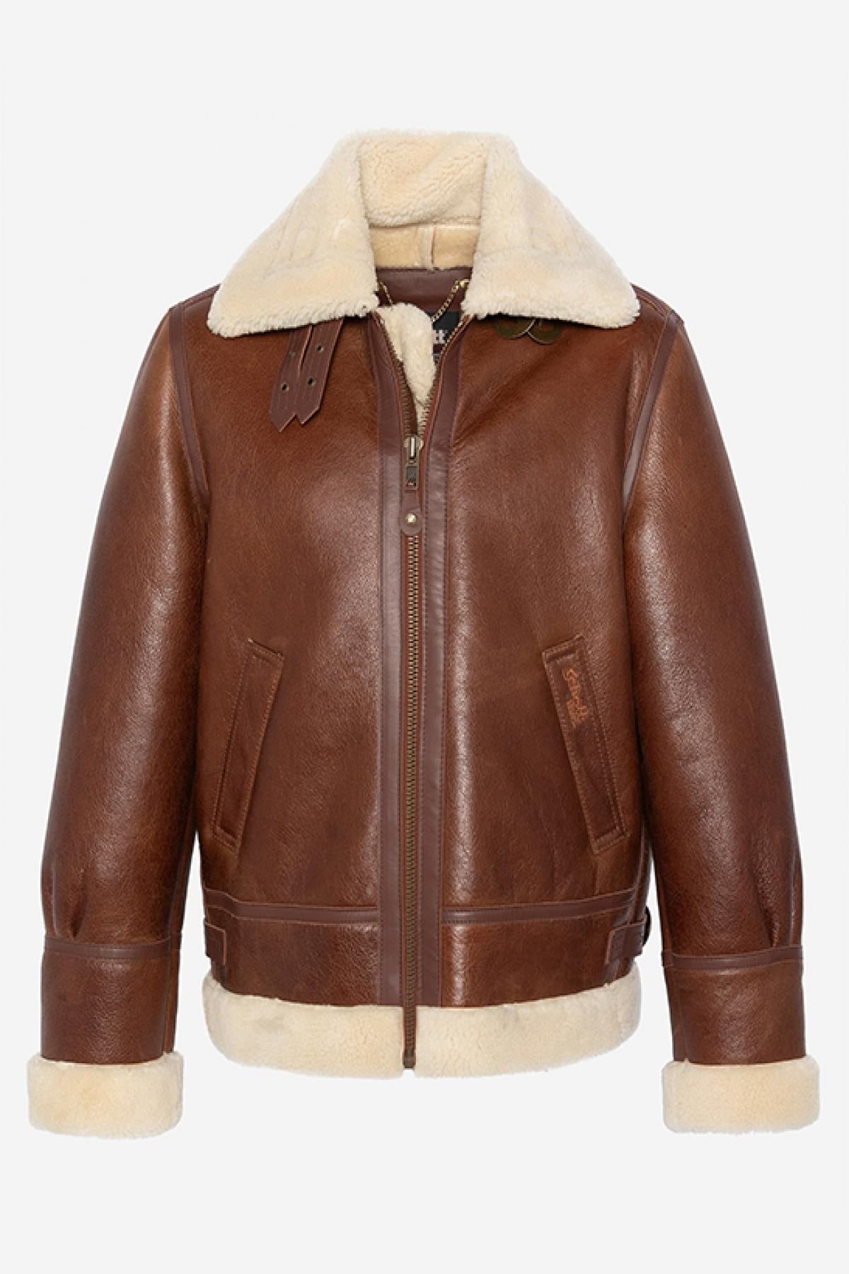 Giacche Uomo Schott LC1259 MOKA — vista 6