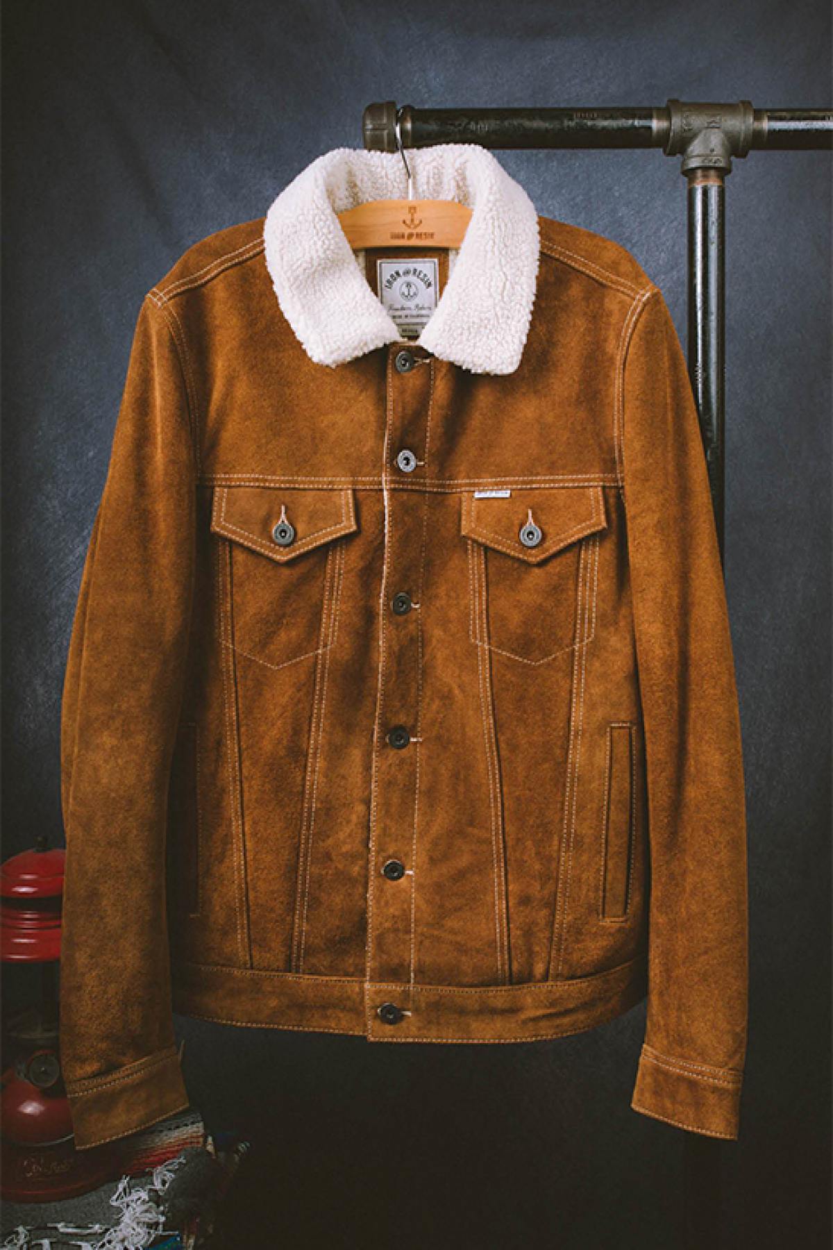 Herren Jacke Iron & Resin OPEN ROAD BUFFALO JACKET COGNAC — Ansicht 4